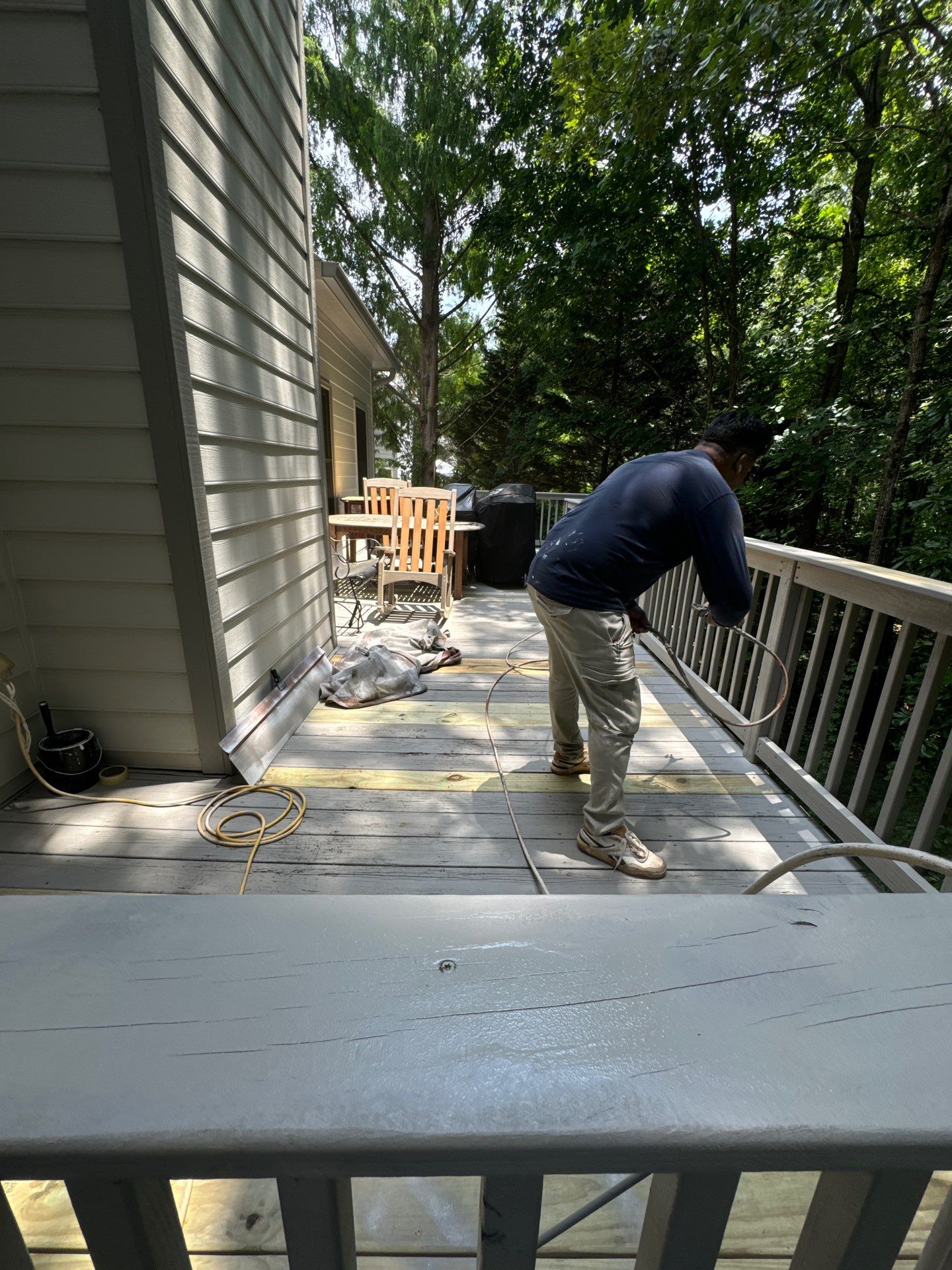 Deck Repair and Exterior Staining Project in Smyrna by Swift Home Renovations
