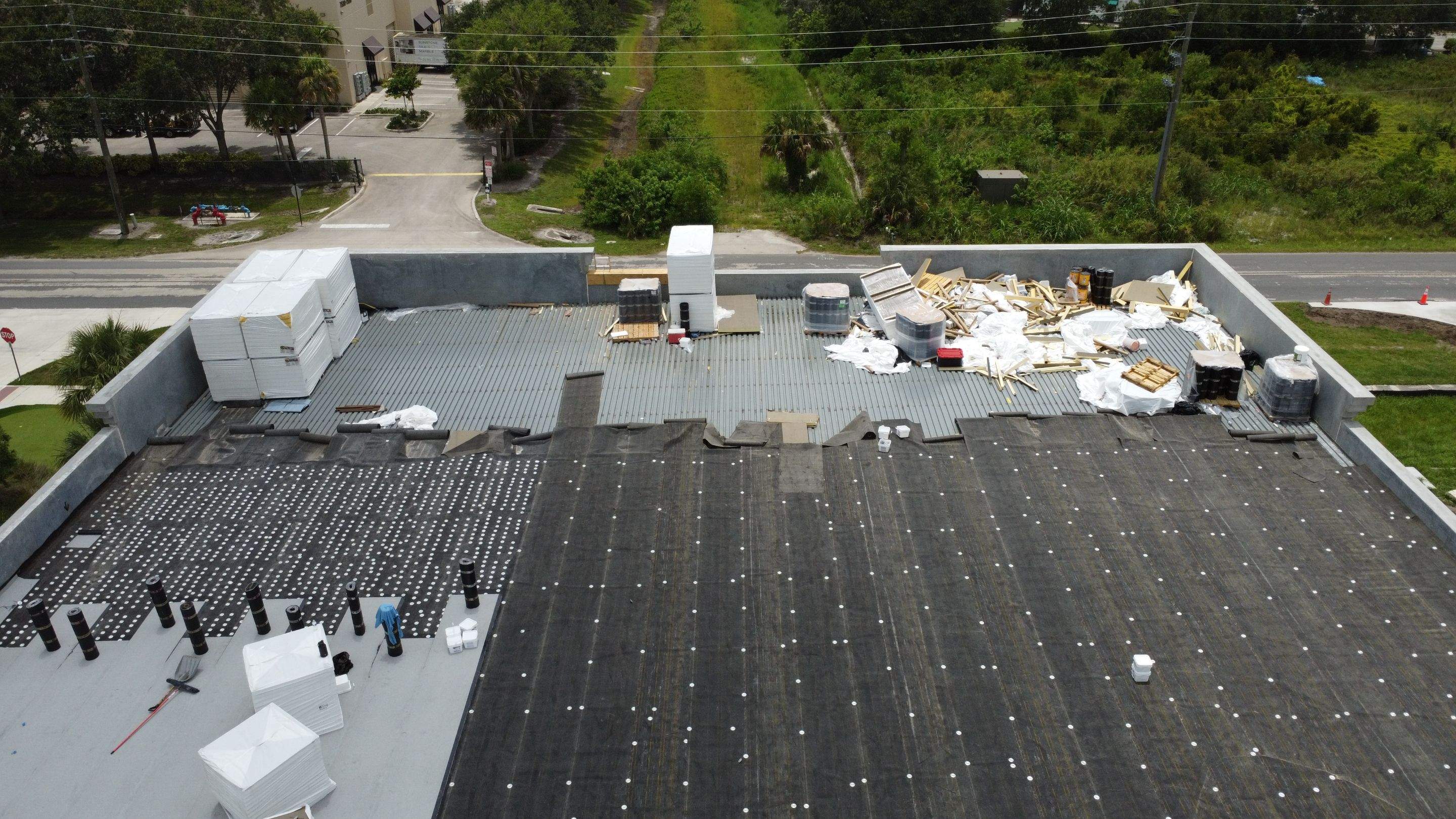 Torch Applied Modified Bitumen Roof Installation by Sailfish Roofing