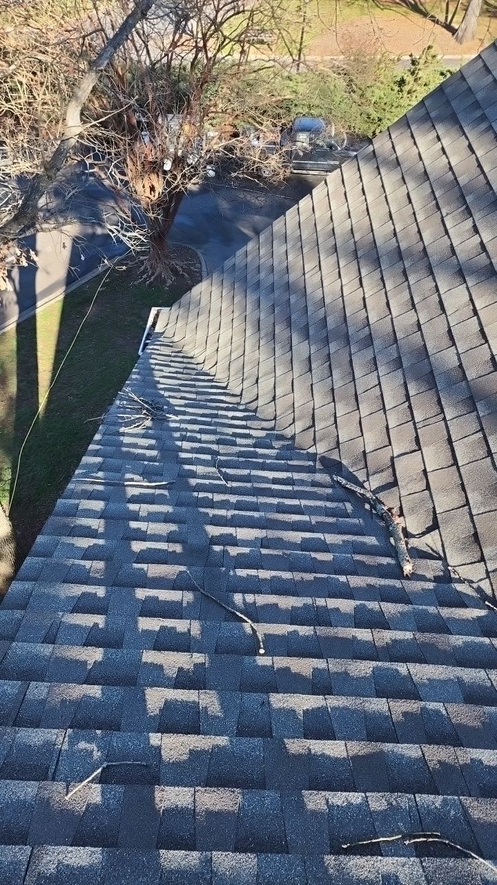 Gutter Cleaning using water by Power Wash Masters LLC