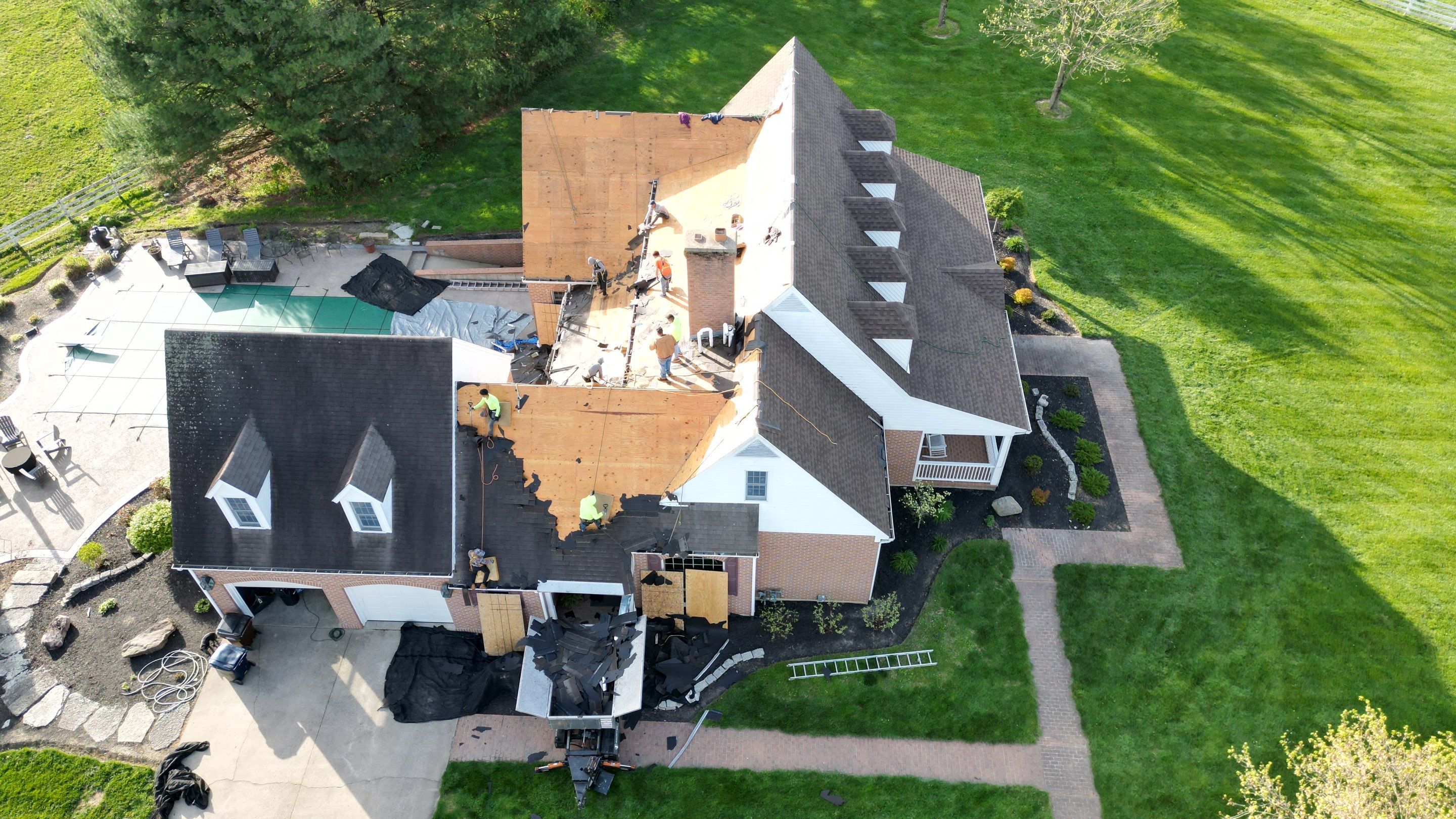 Residential Roofing Installation using Timberline HDZ Shingles - Barkwood by RoofX 