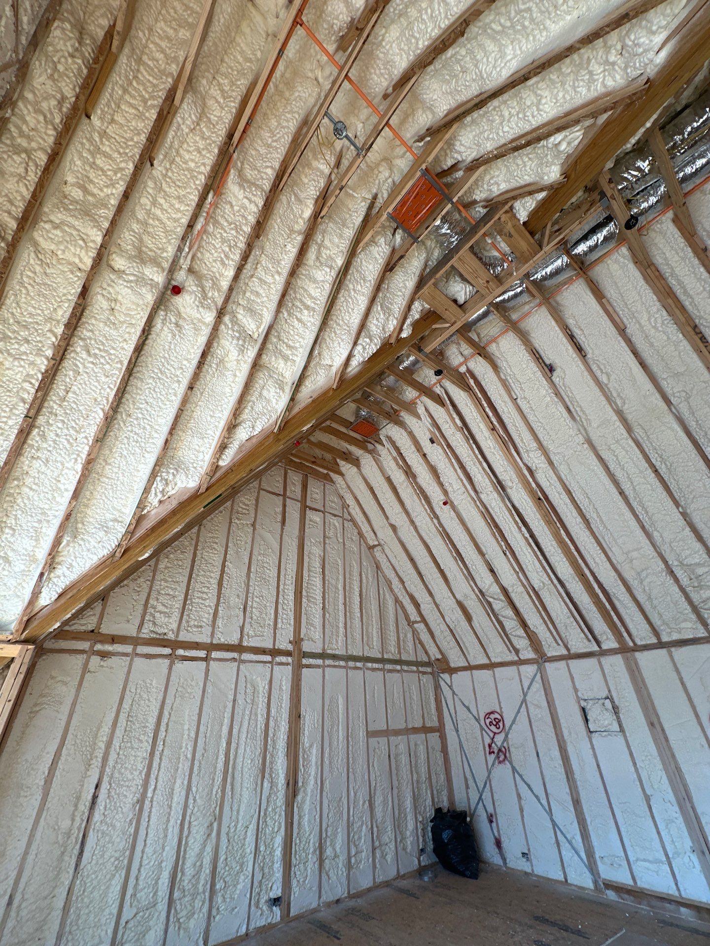 Full encapsulation open cell foam Dallas TX by Apex Insulation Solutions