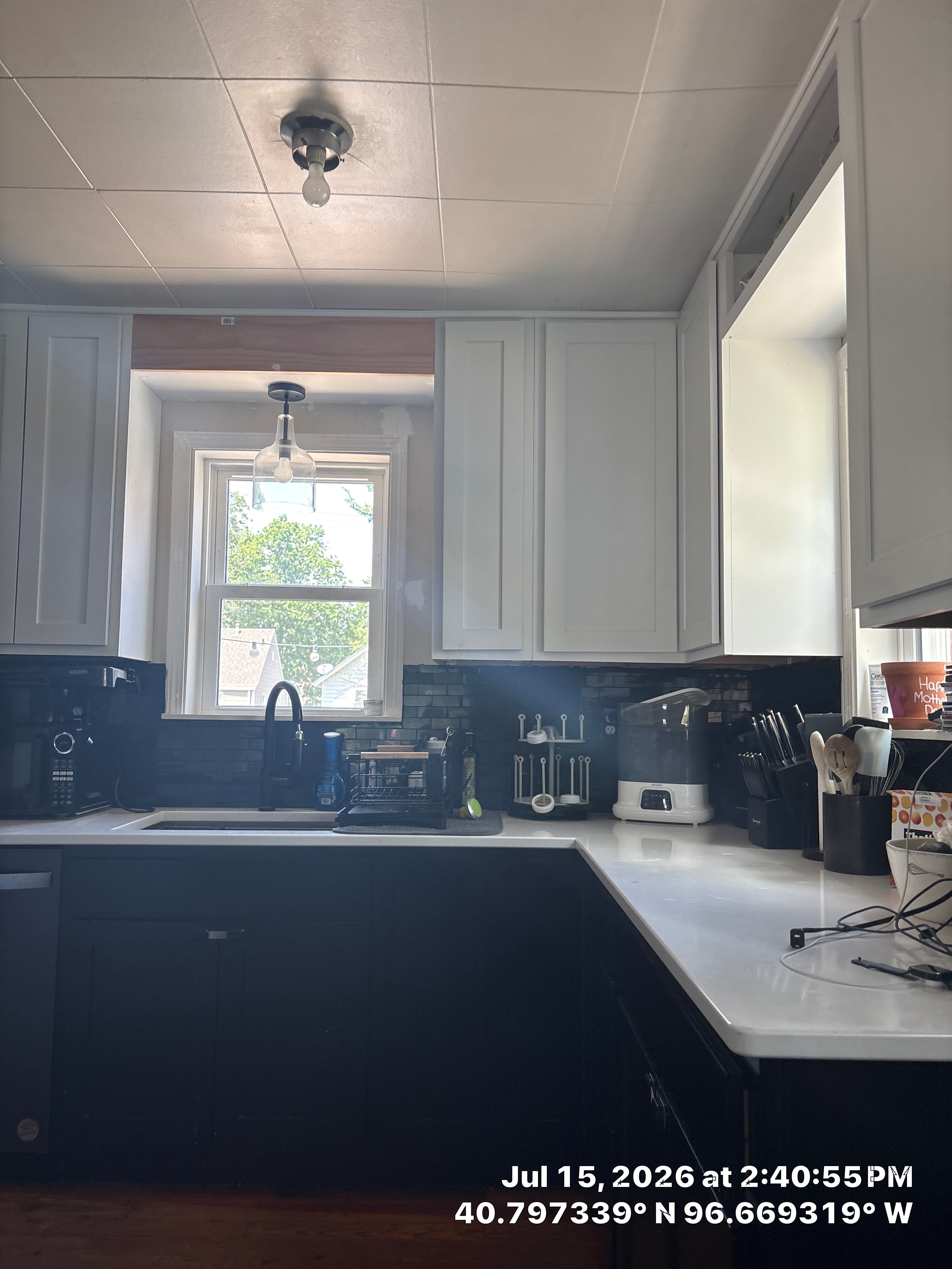Two-Tone Kitchen Cabinetry and Quartz Countertop Installation in Lincoln by CompanyCam Sales Demo