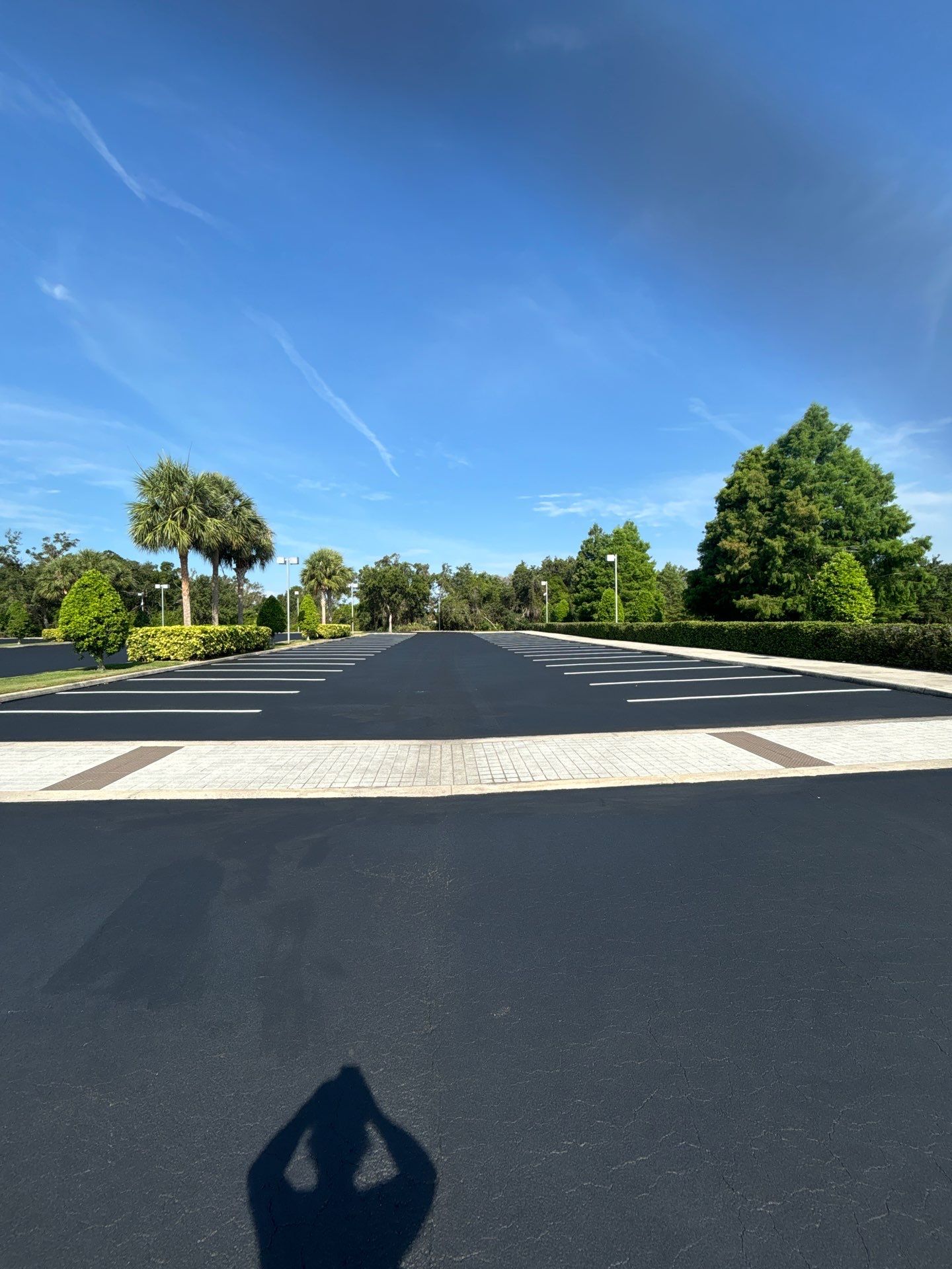 Sealcoating, Line Striping, & Asphalt Repair at LECOM School of Dental Medicine by Everline Coatings & Services - Southwest FL