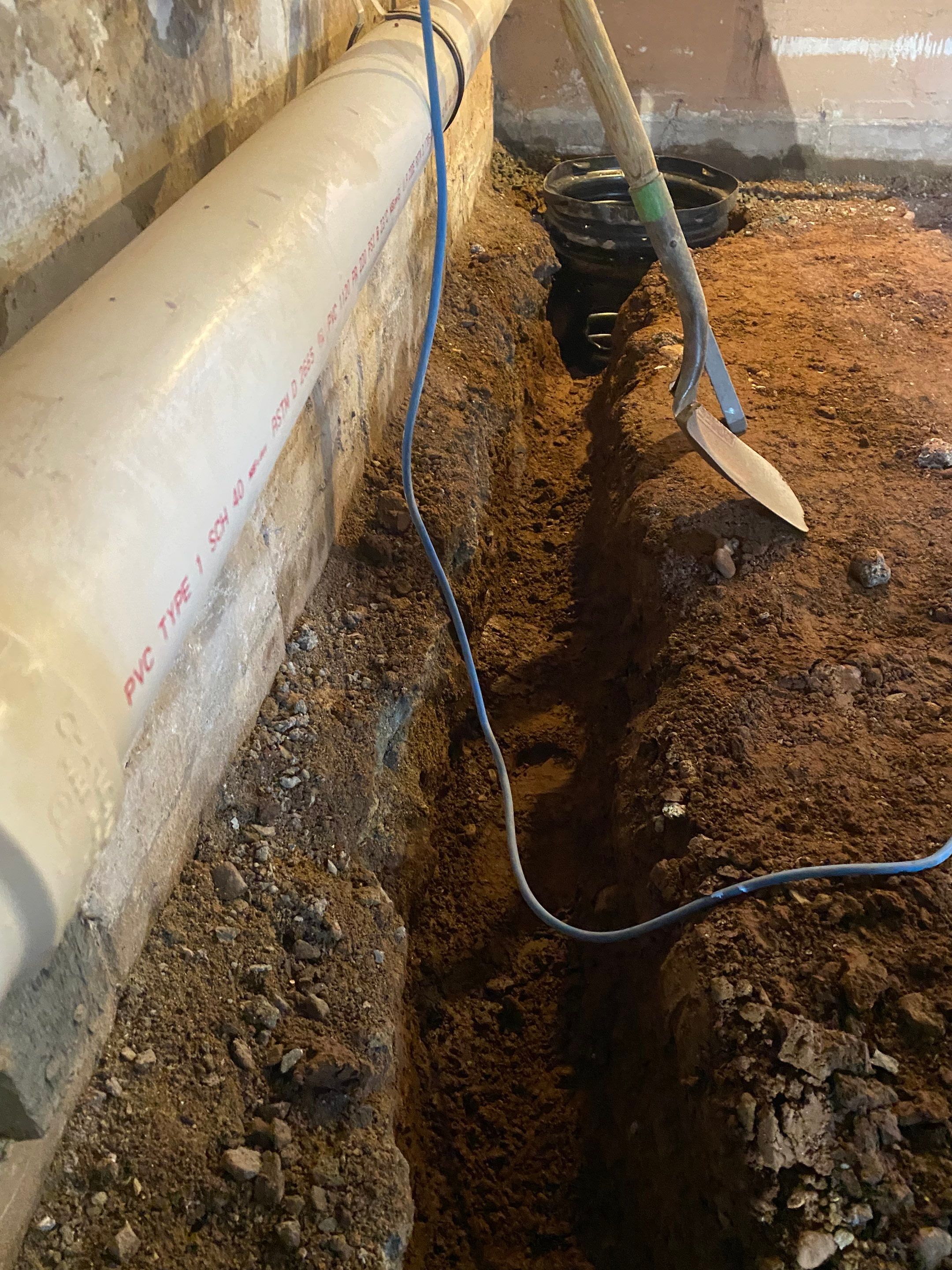 Interior French Drain, Lally Column Replacement & Concrete Floor Replacement in South Orange, NJ by Pure Service Pro, LLC