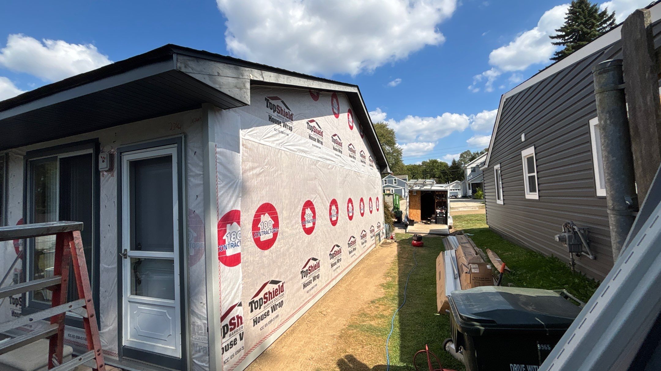 Siding Replacement using Alside Charter Oak D4.5" Cape Cod Grey by 180 Contractors