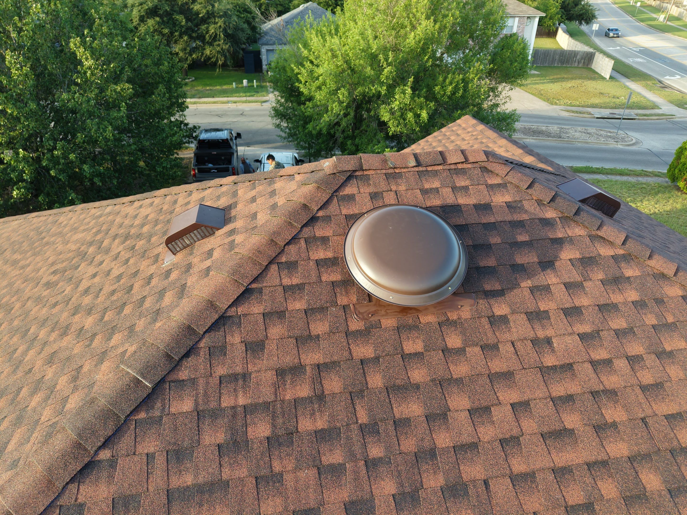 Residential Roof Replacement in Real Estate using GAF - HDZ - Hickory by Action Exteriors Austin