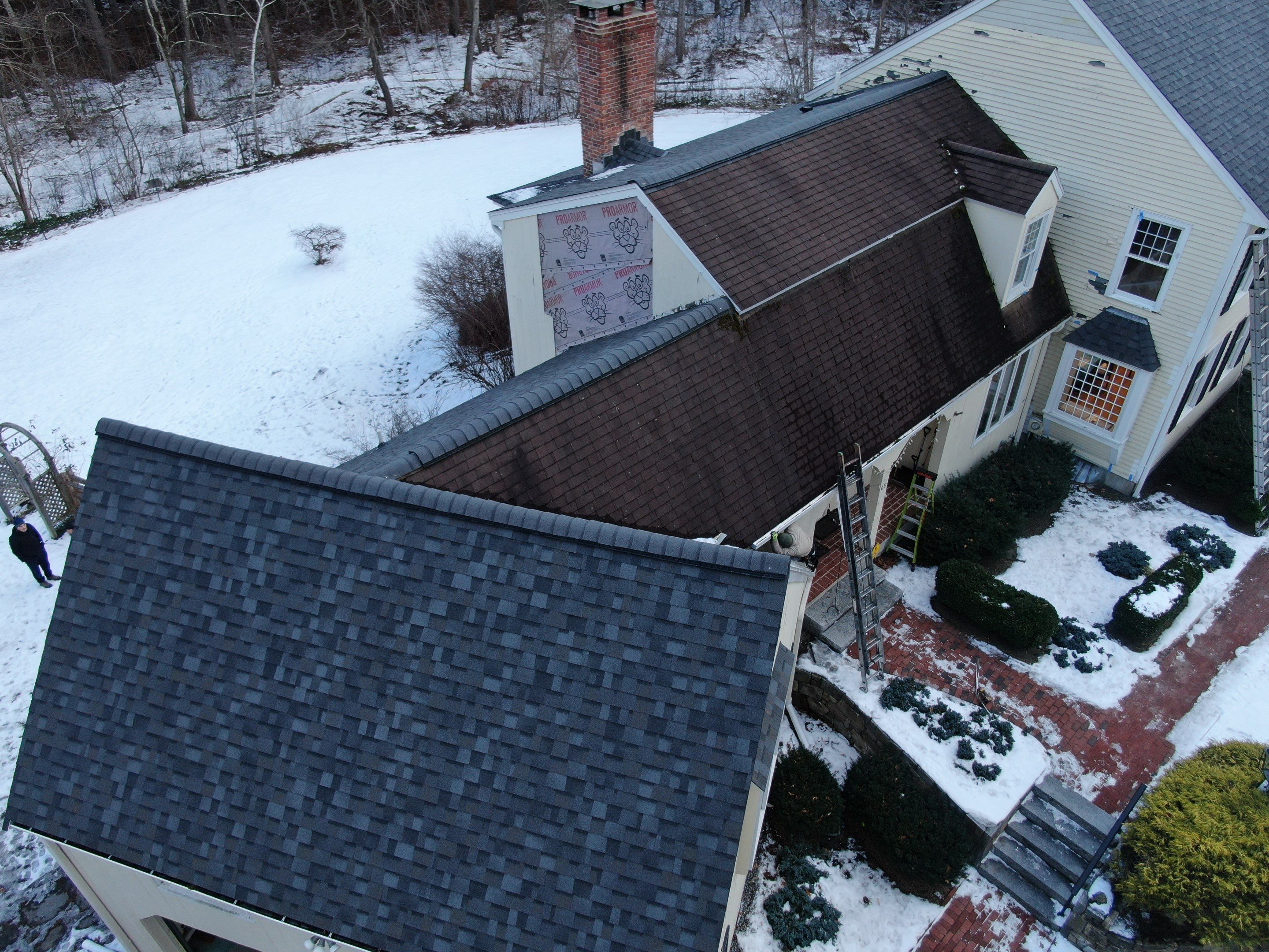 Full Roof Replacement + 5 New Velux Skylights with Relocation — Carlisle, MA by Mighty Dog Roofing of Greater Middlesex County