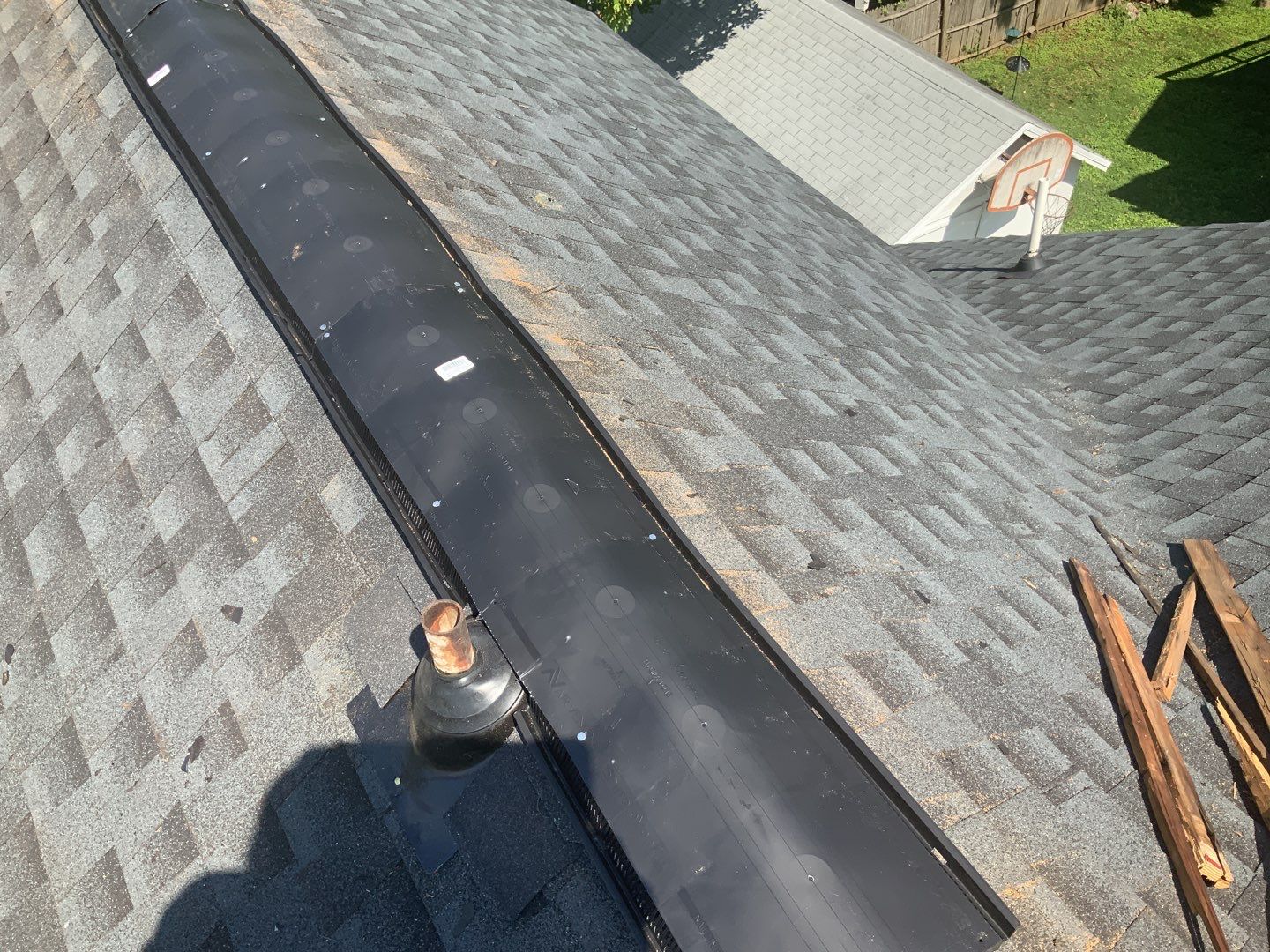 Residential Roofing Repair using Ridge Vent  by Alpha Design Services