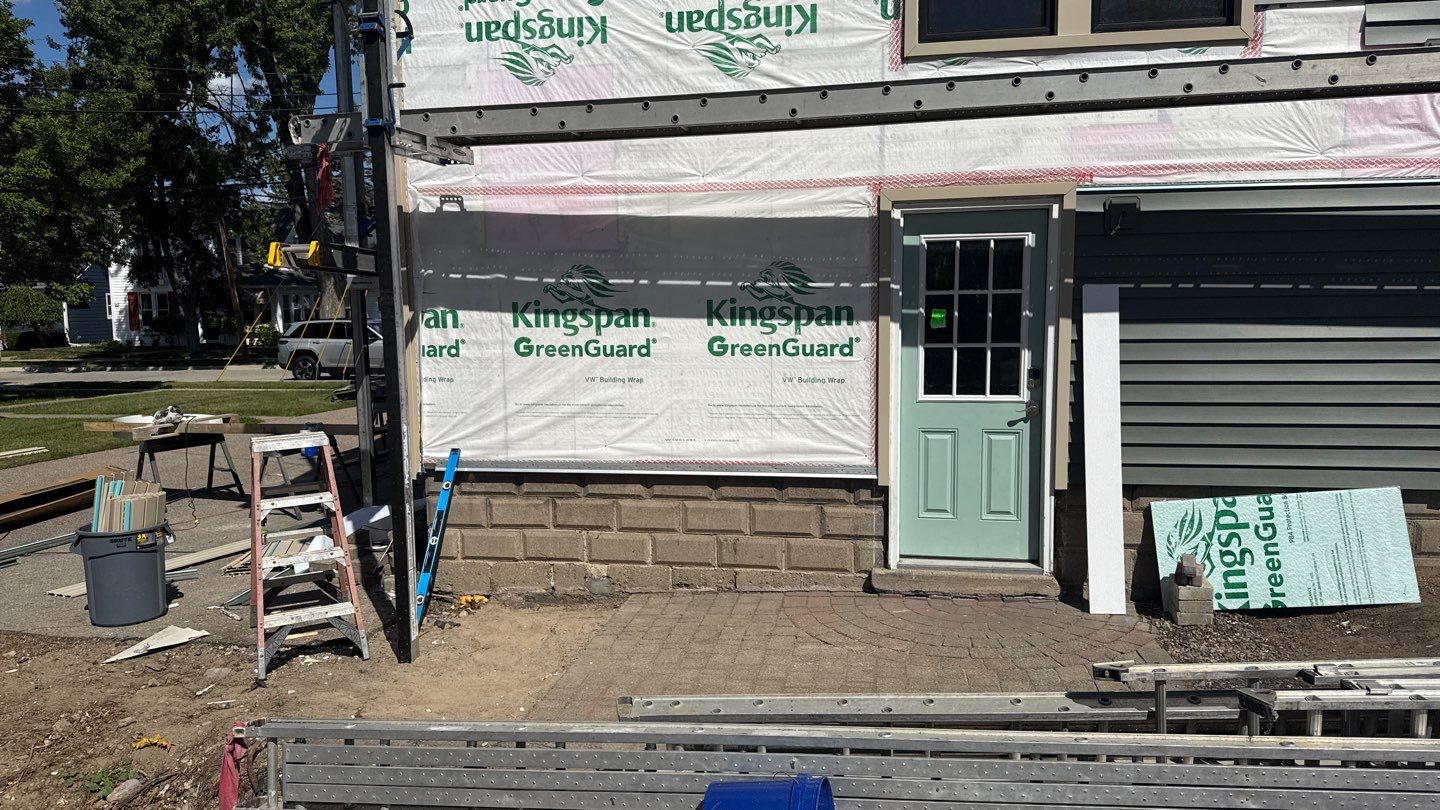 Siding Replacement using Alside Charter Oak D4.5" Deep Moss by 180 Contractors