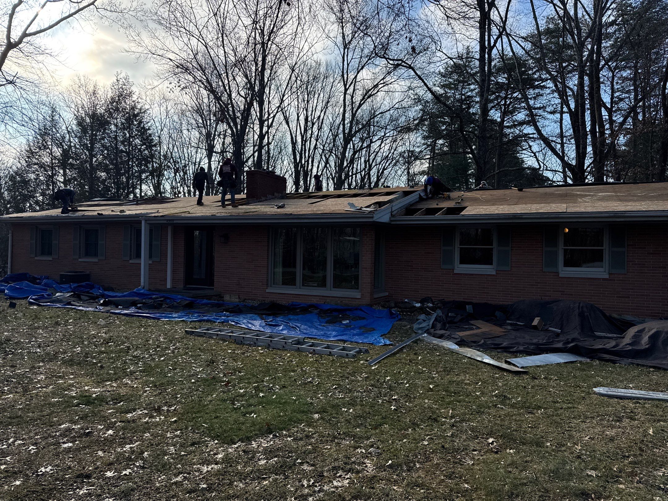 Residential Roofing Installation using Malarkey Vista AR Shingles (Black Oak) by Koontz Construction