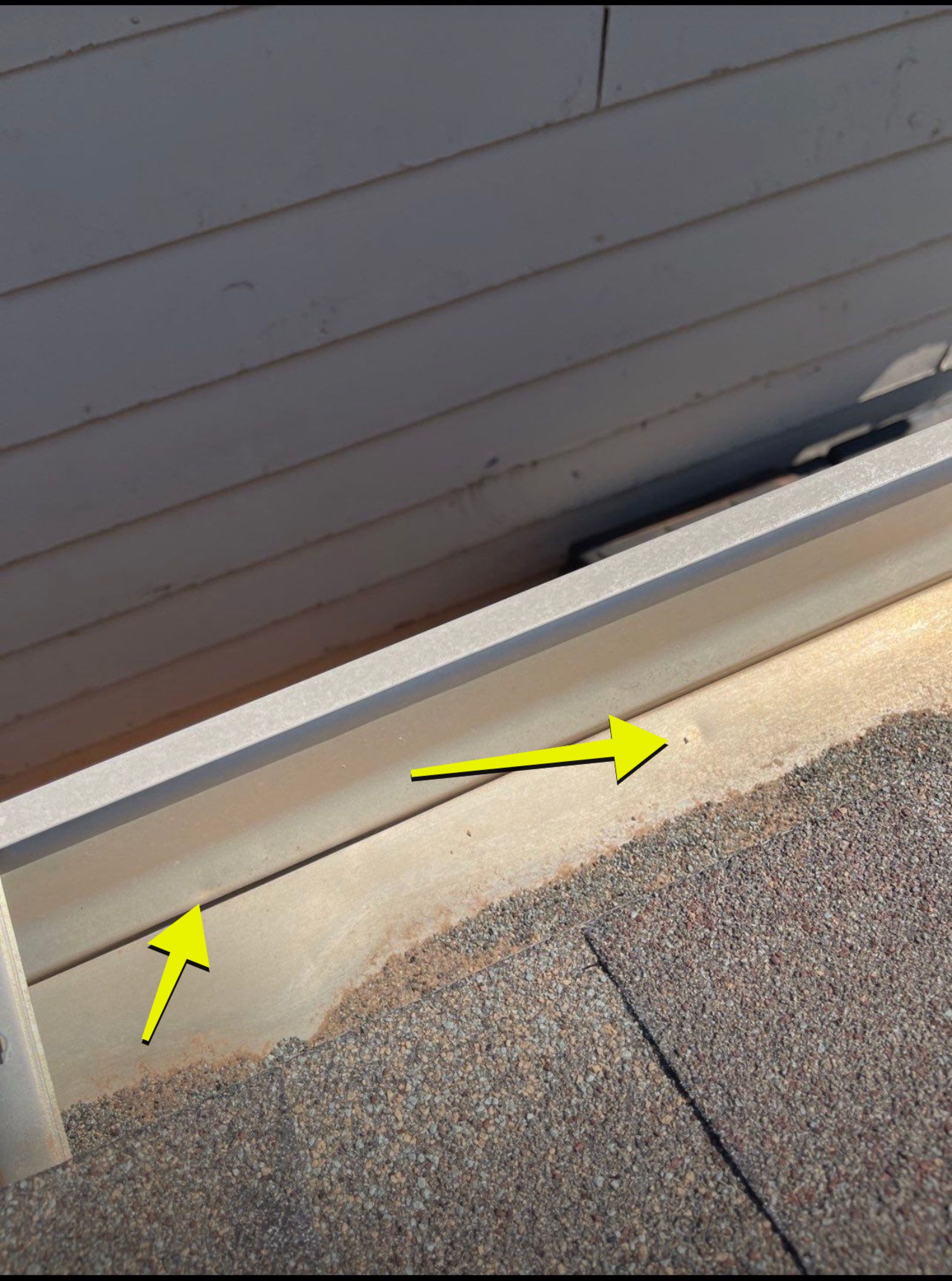 Hail Damage on a Roofing System by Icon Roofing And Construction 