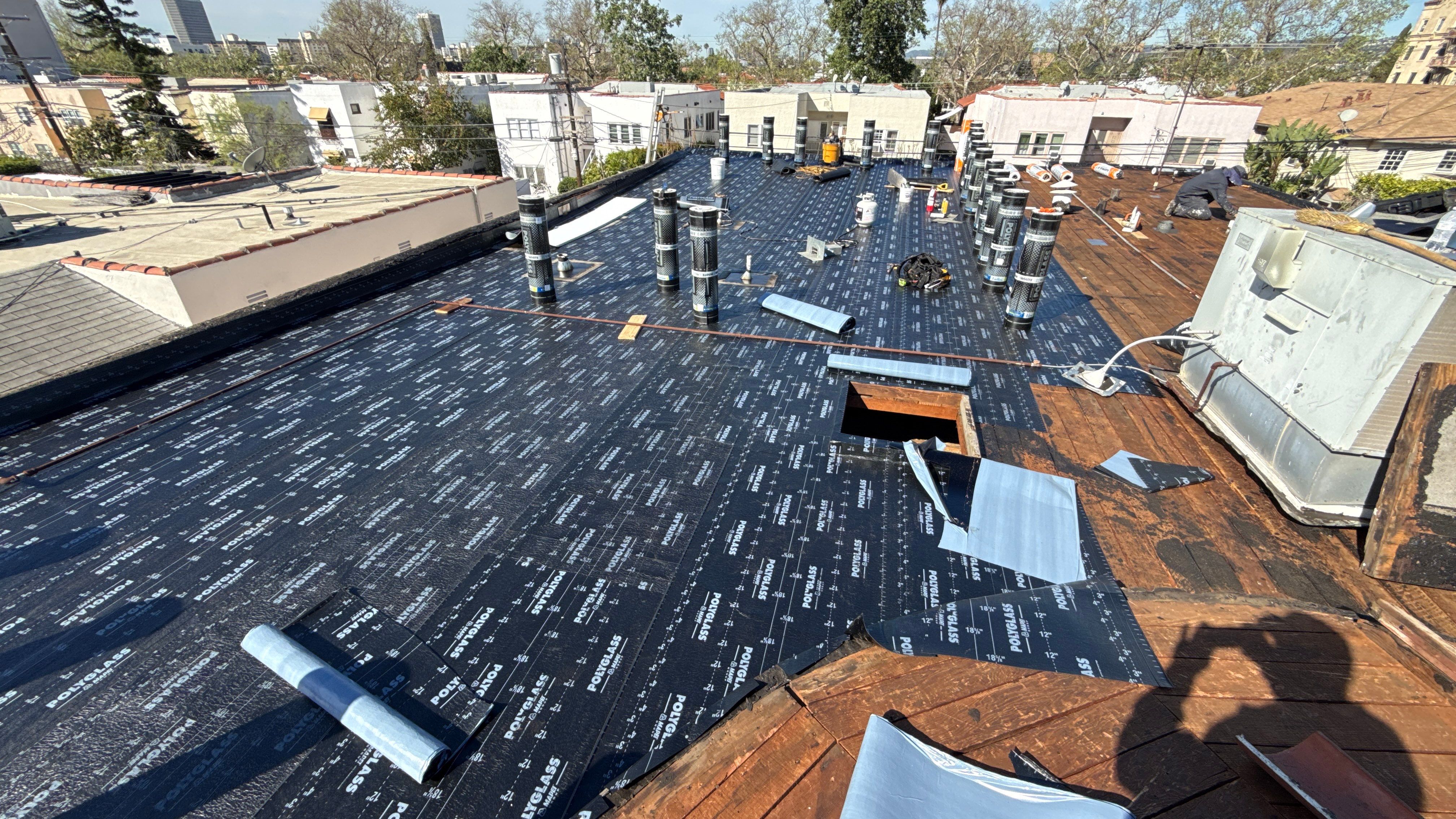 New Roof! Apartment Building in L.A.  by Hull Brothers Roofing