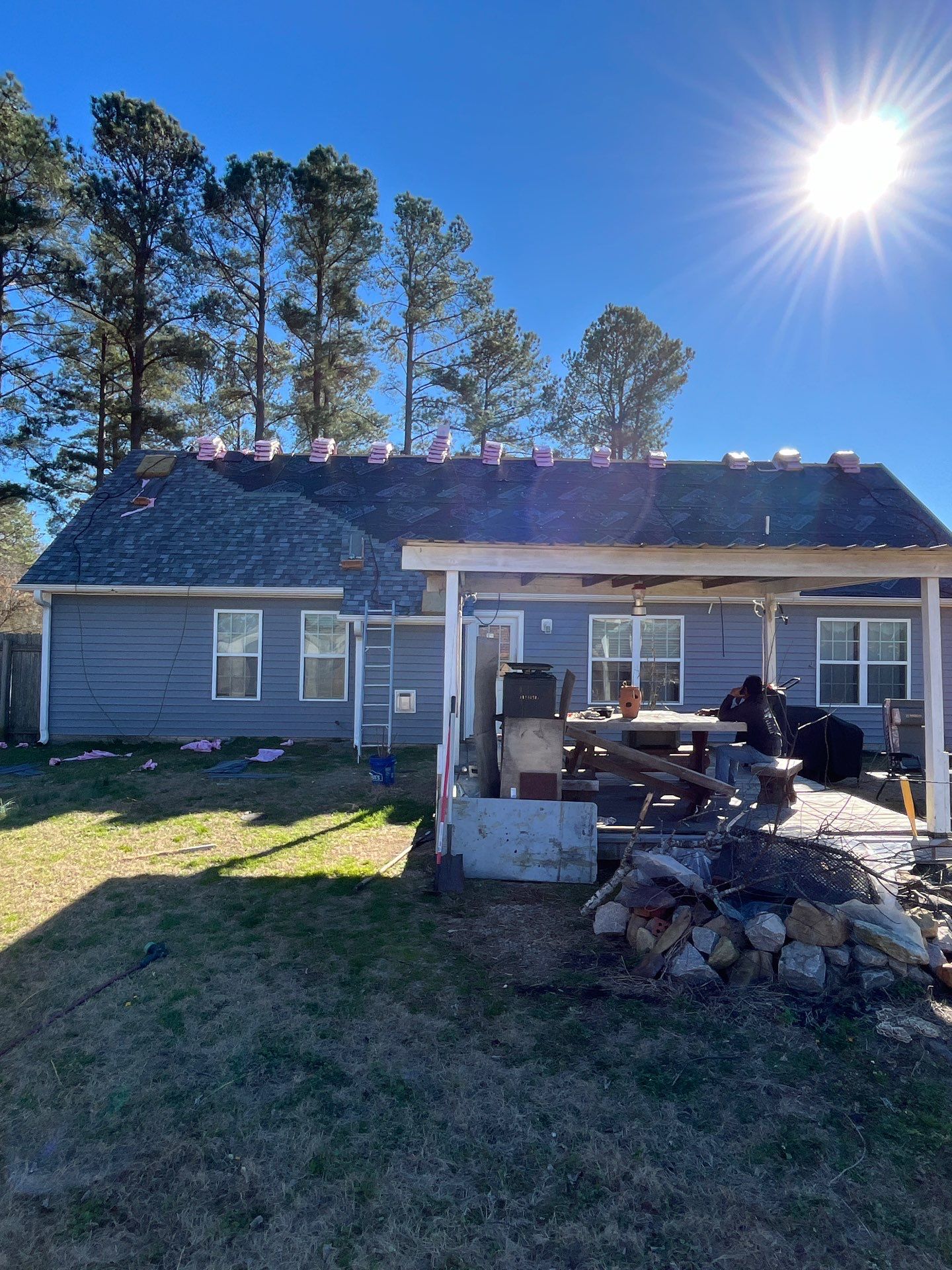 Owens Corning Slatestone Gray Shingles by Karcher Roofing & Construction