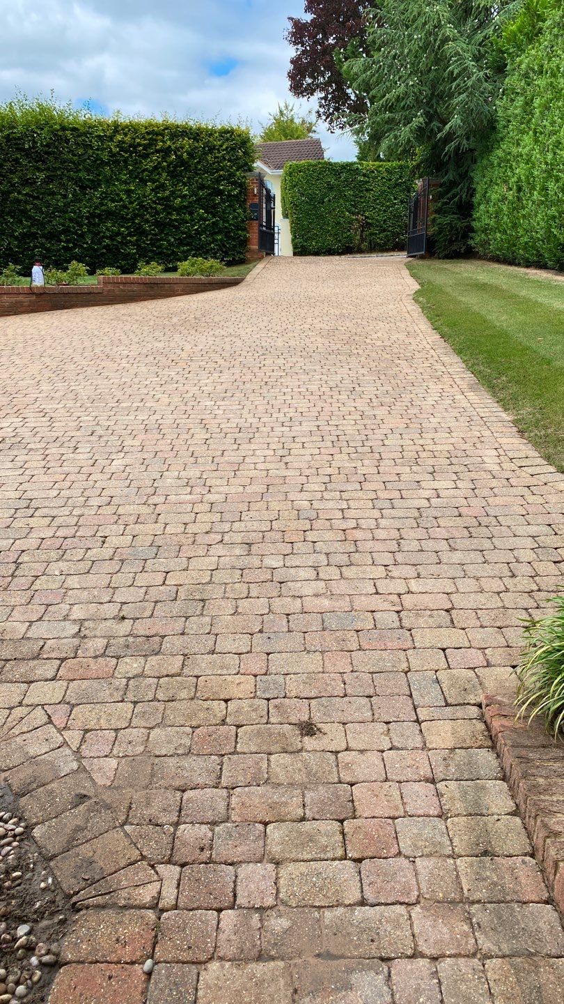 Driveway Clean using honda 21 ltr/min by Ges Exterior Cleaning ltd