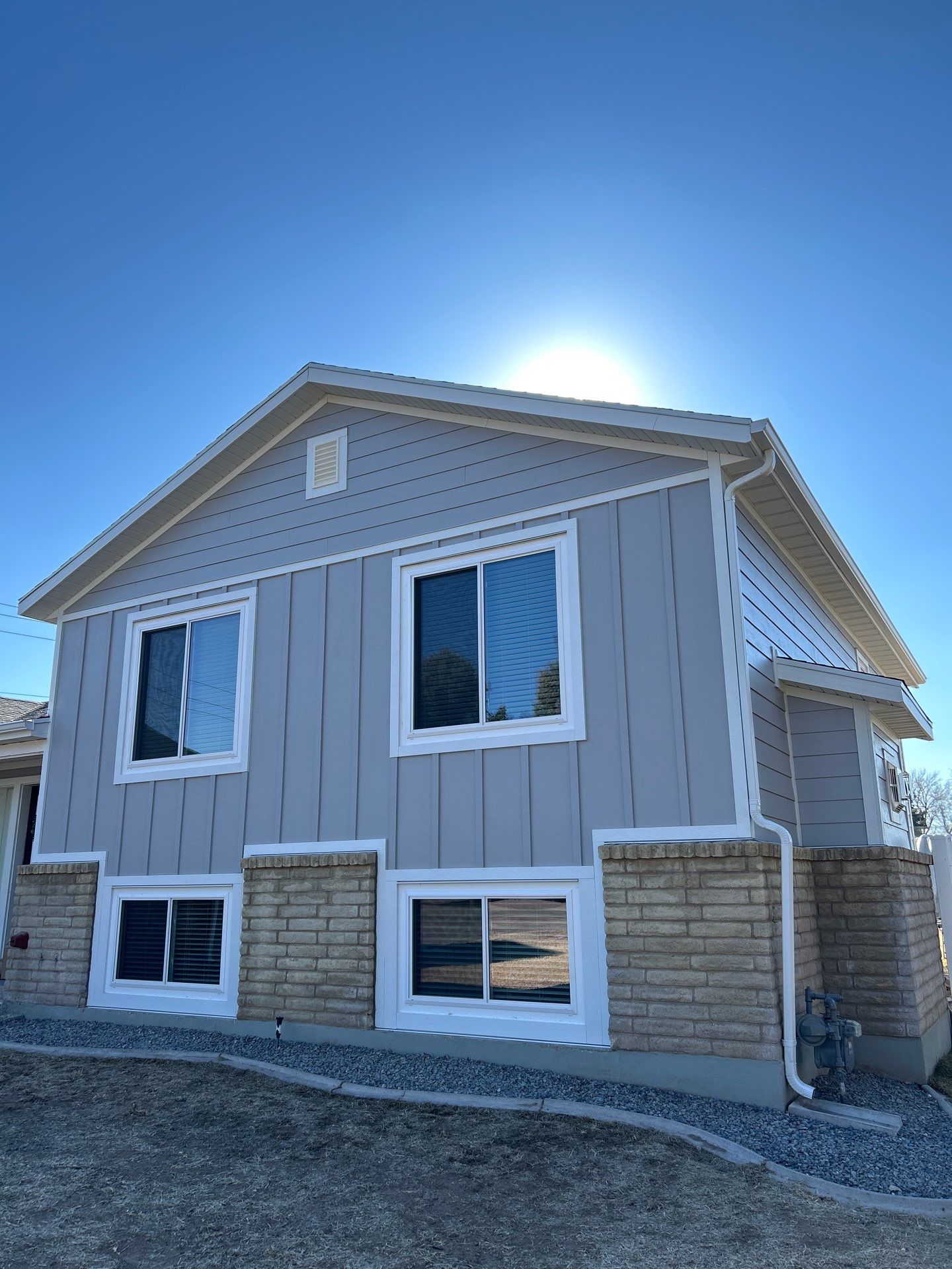 Ogden | Thermal Hardie Upgrade with Mixed Profiles | Pearl Gray by Ideal Siding Utah