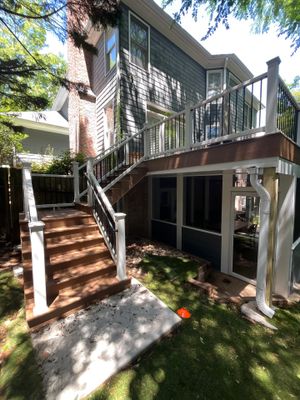 Trex New Deck Build with Screened in Under Deck