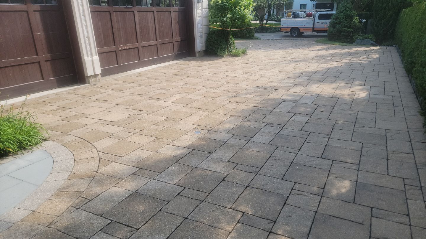 Brick paver clean, sand and seal.  using Surebond SB-1300 by Northern Power Washing LLC.