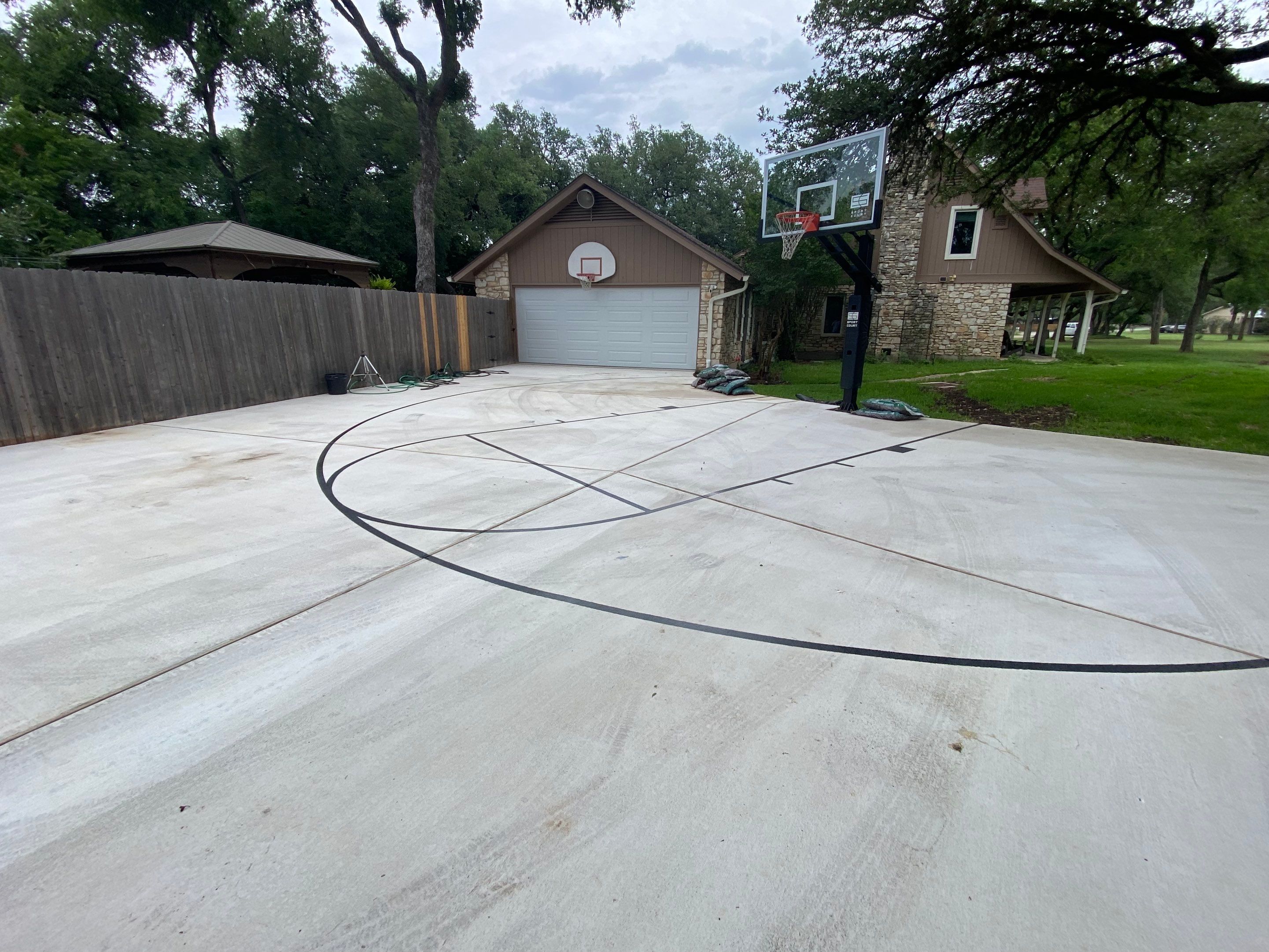 Karnes Driveway by Sport Court Austin