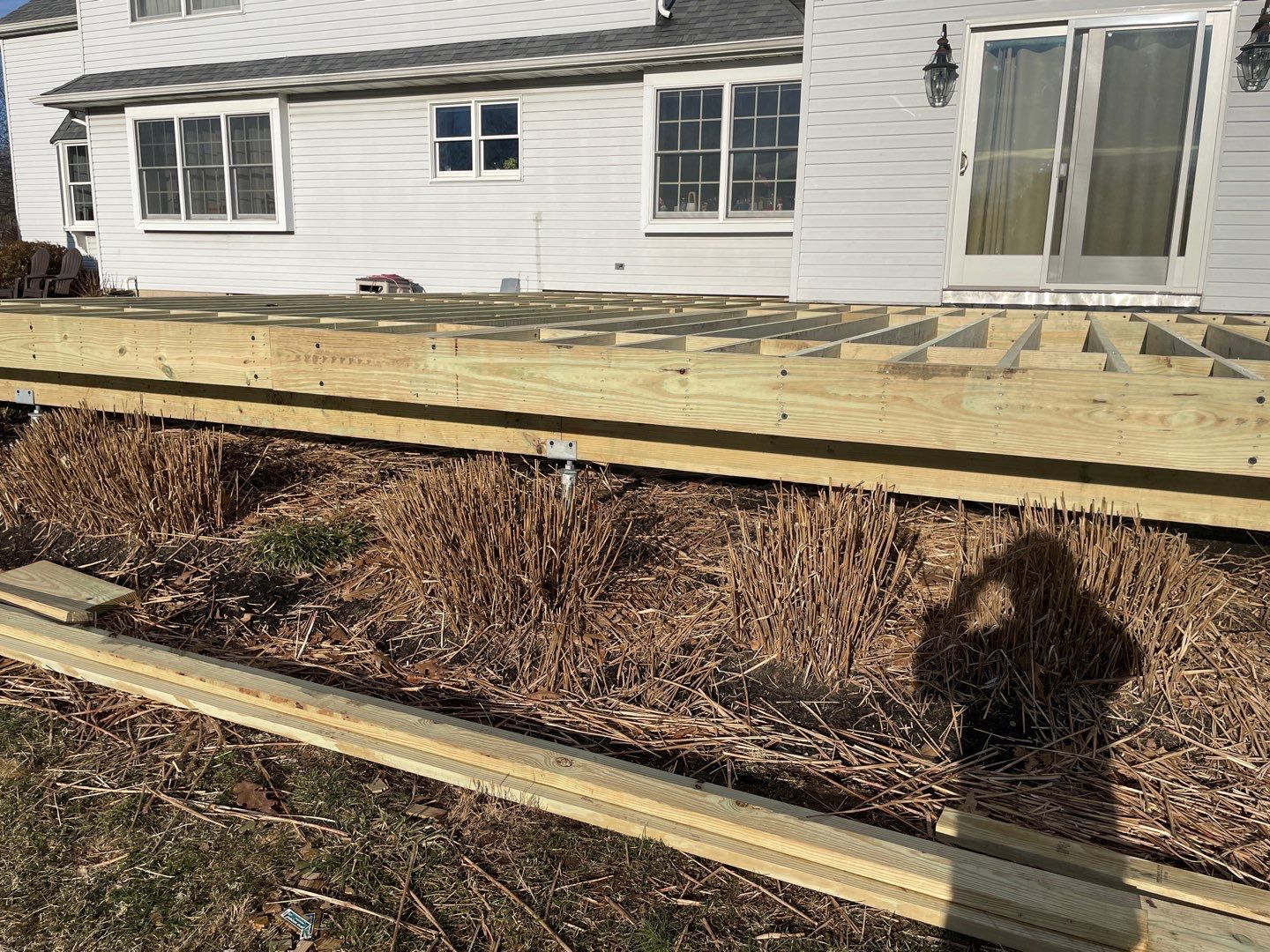 New deck With A frame porch In Morrisville PA by deck guardian