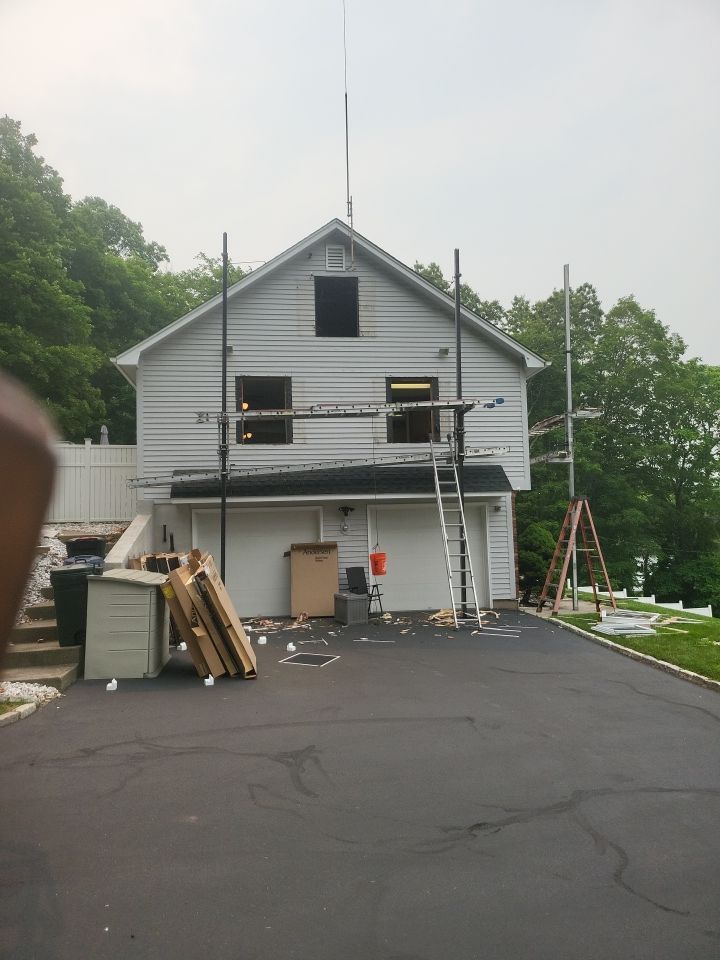 Siding Installation using Certainteed Monogram Smokey Gray by A Plus Exterior