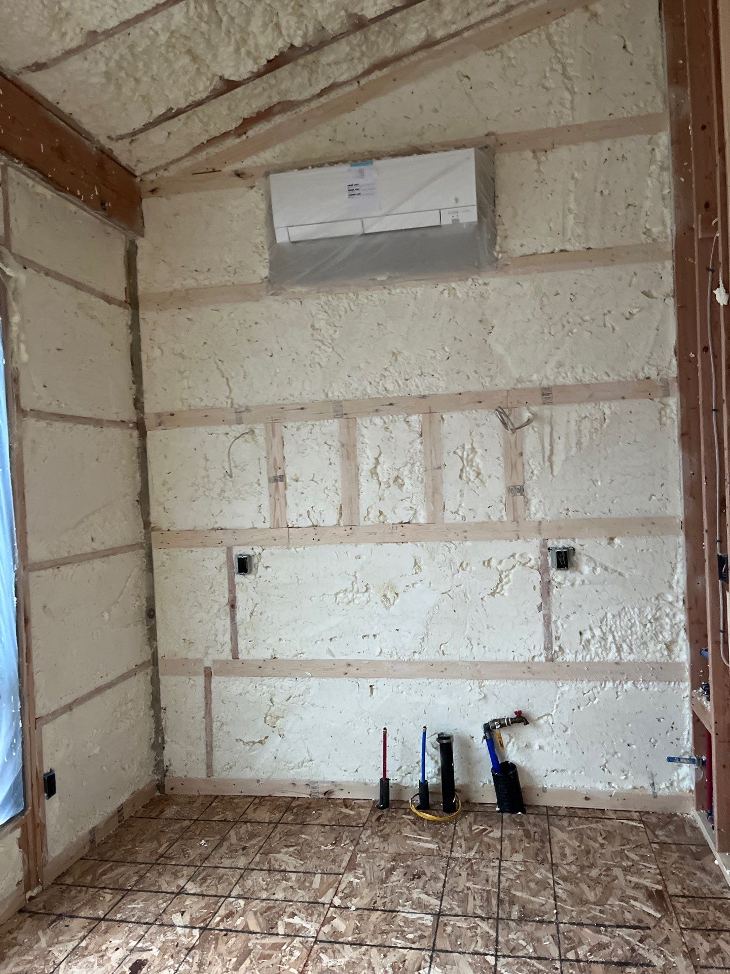 Open Cell Spray Foam to a Pole Barn by NYS Foam & Energy