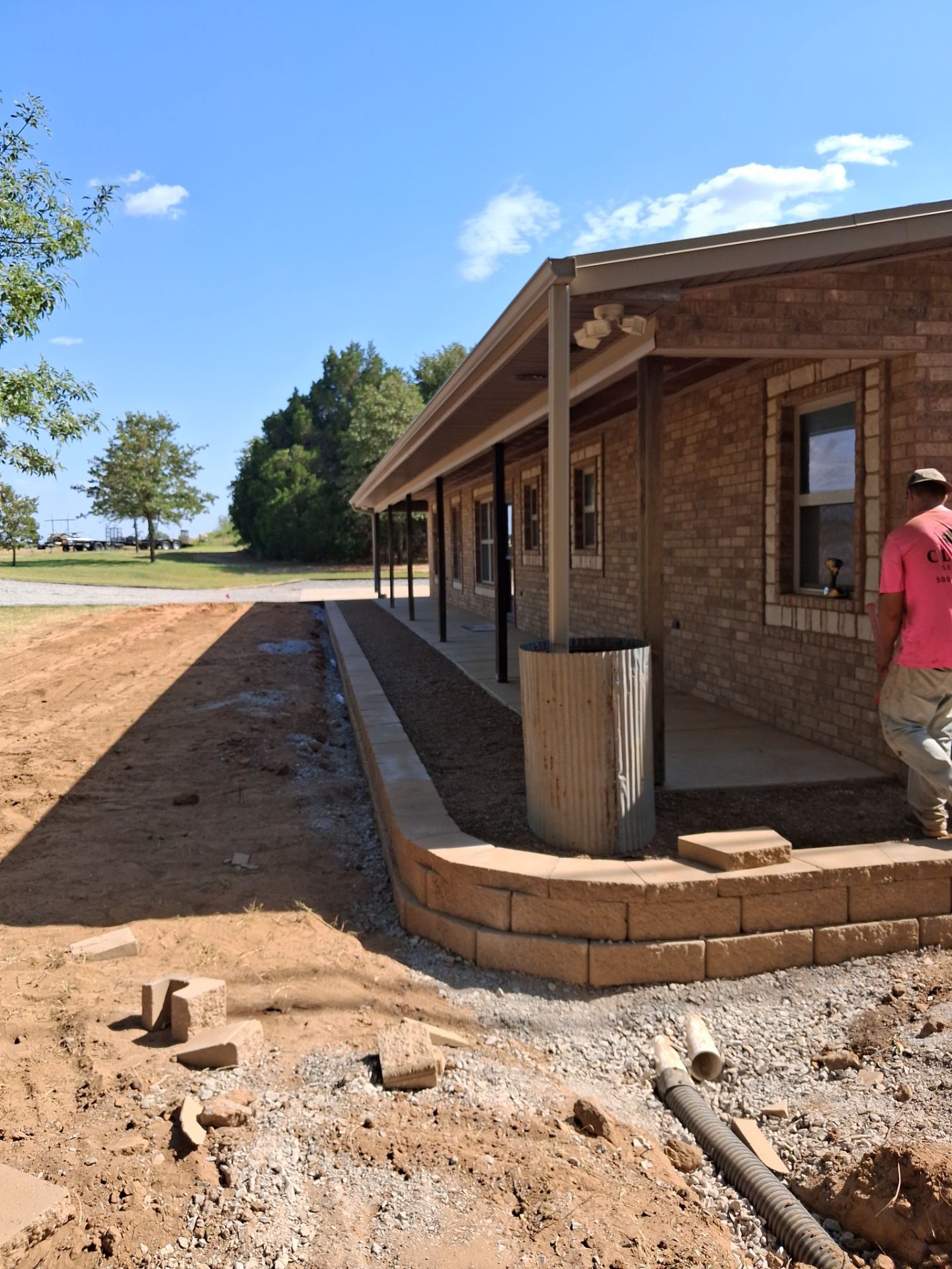 Retaining Wall by Clays Services Inc