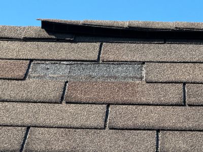 Missing Shingles Wind Damage 
