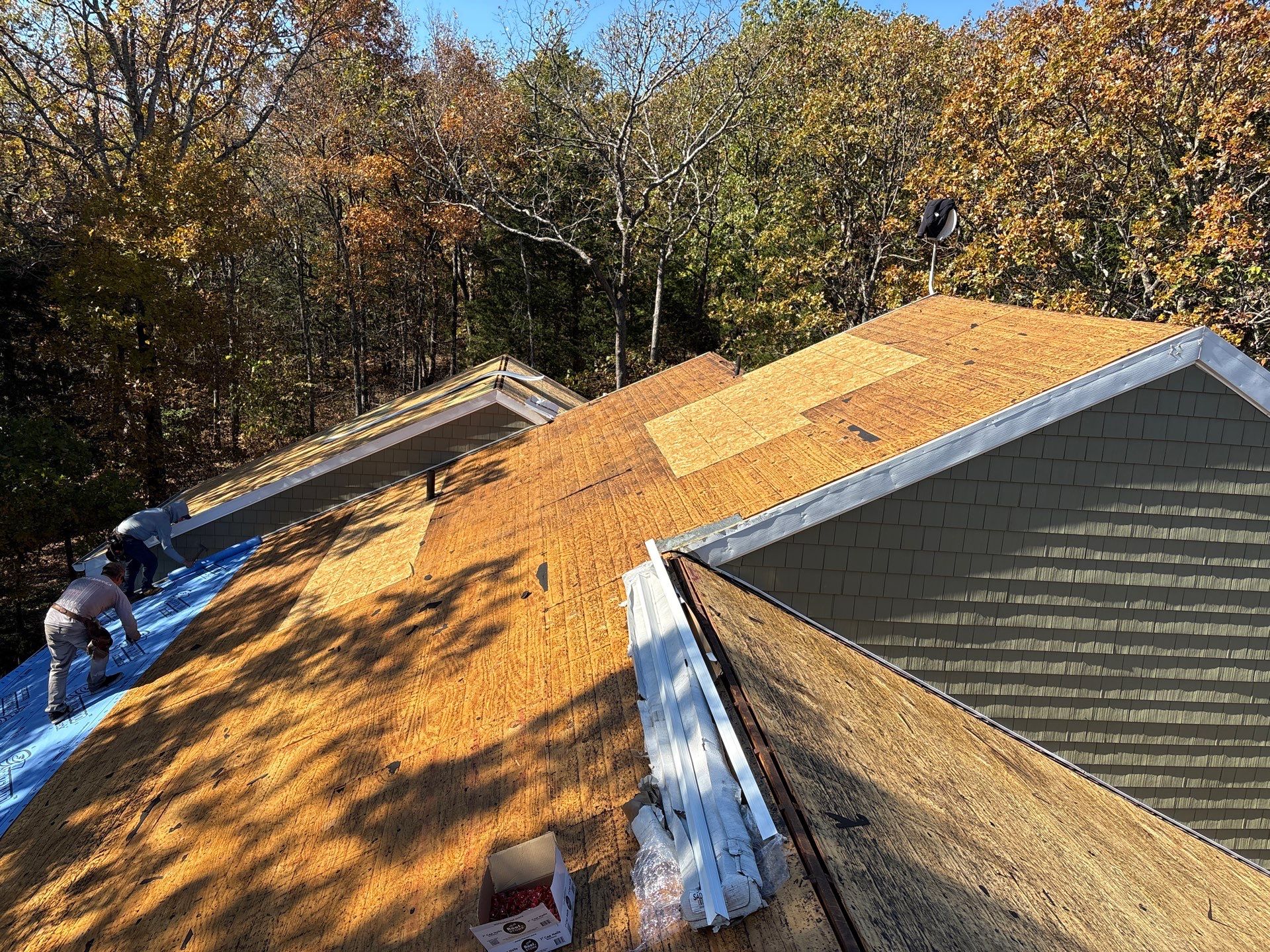 Residential Roof + Gutters & Downspouts & Gutter Guards Install  by Titan Commercial & Residential Roofing 