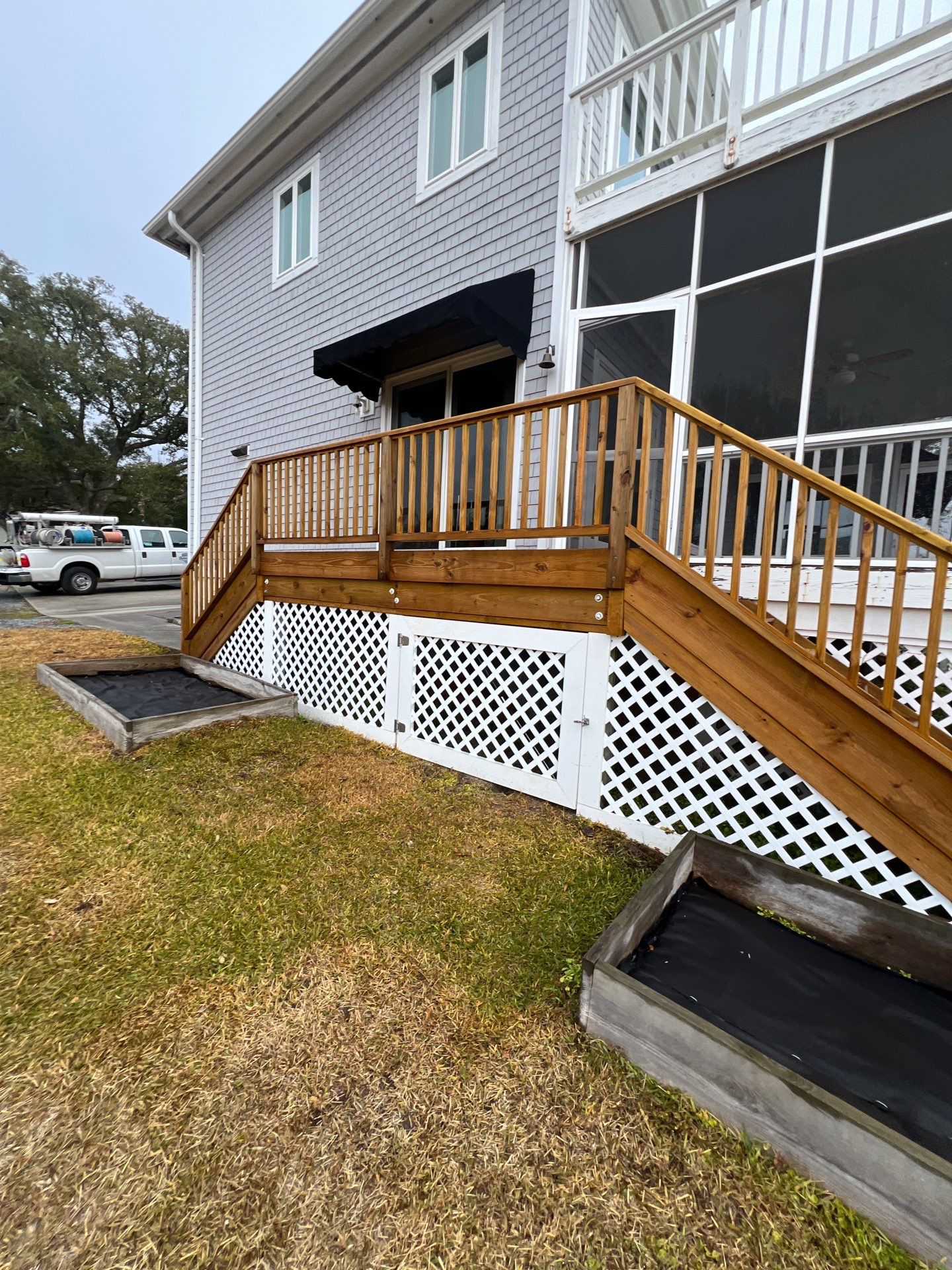 Coated Deck using Wood Sealant by DuraSeal