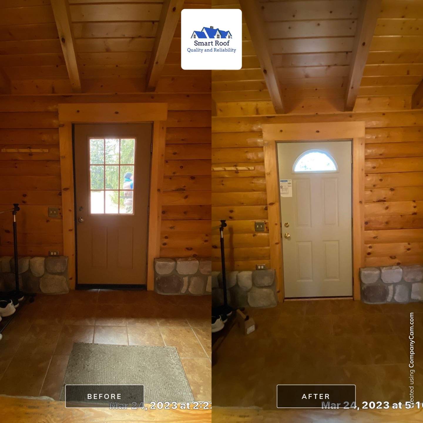 Entry Door using Replace Exterior Door by Smart Roof