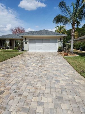 Paver Driveway using Concrete Sealant
