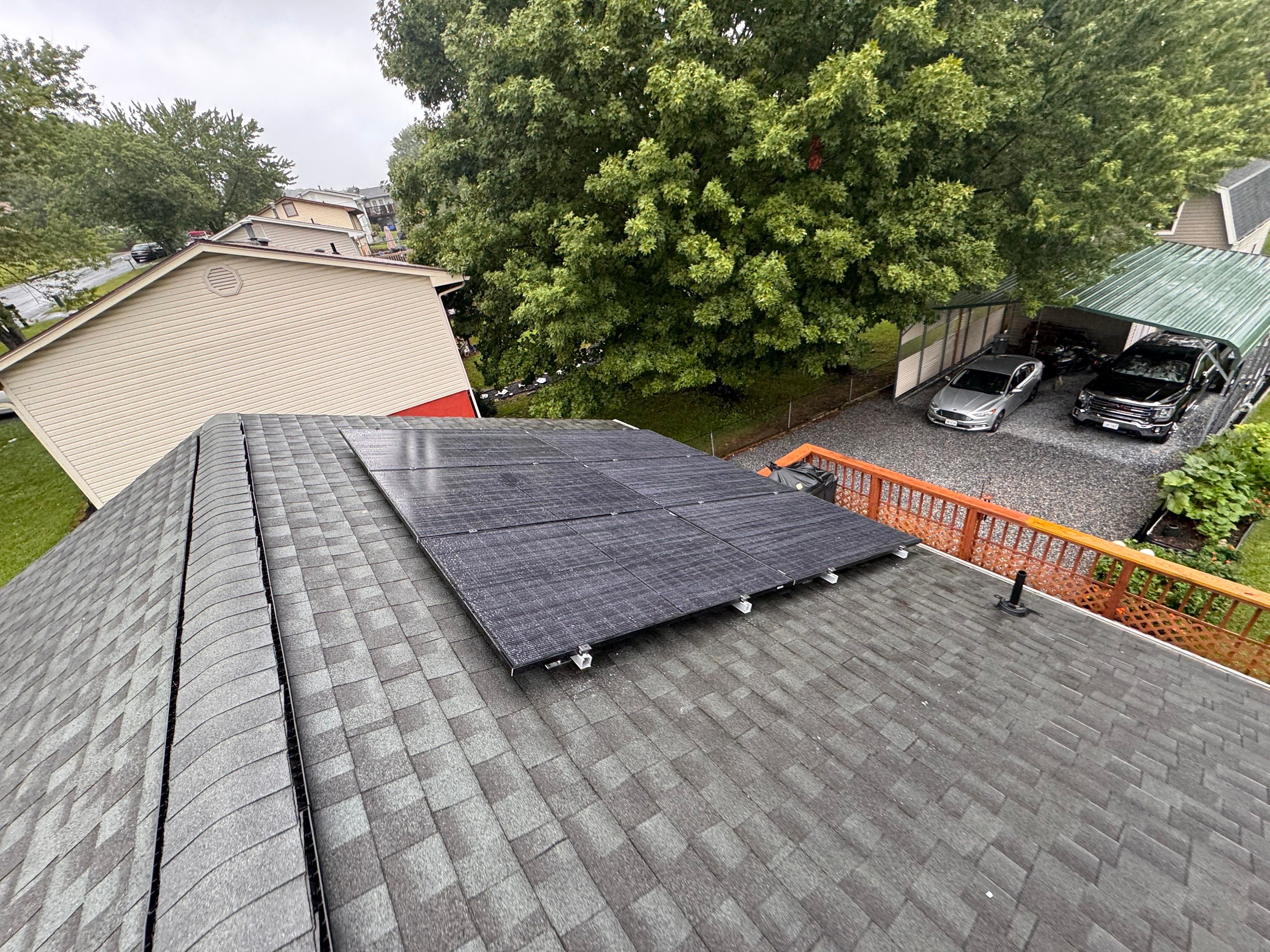 Project in Roanoke by Trident Solar