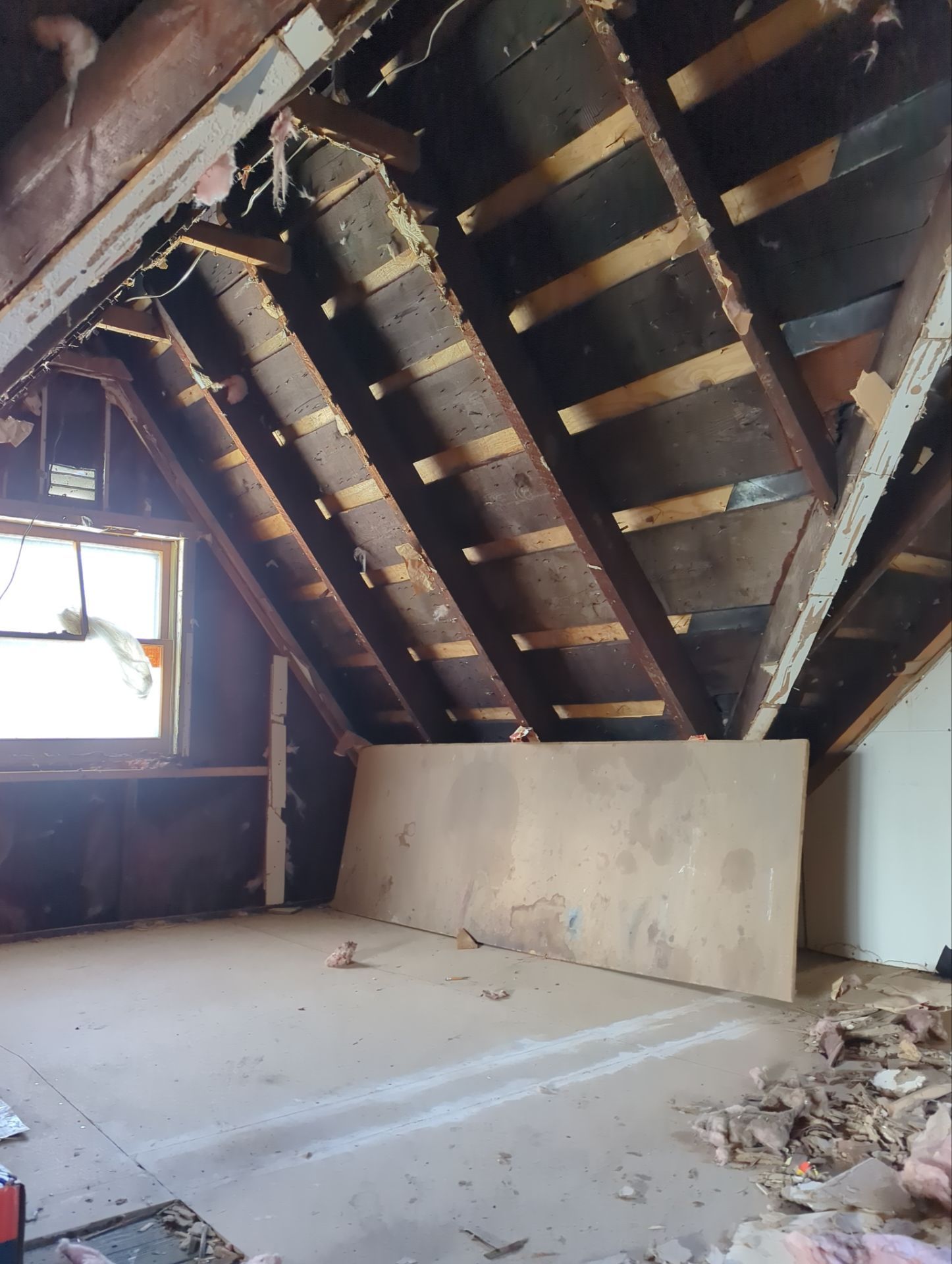 Attic Insulation using Closed Cell Spray Foam by NYS Foam & Energy