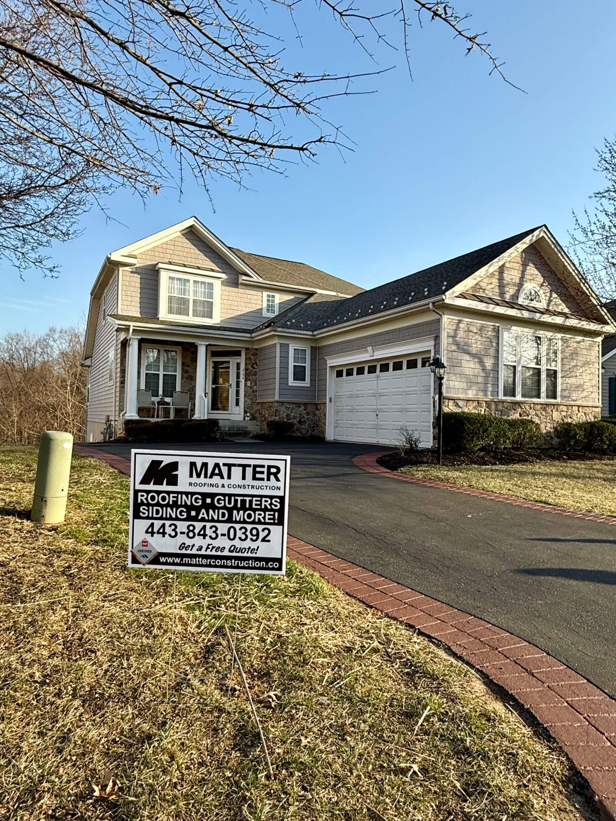 Residential Roofing Installation using GAF Timberline UHDZ by Matter Construction, LLC