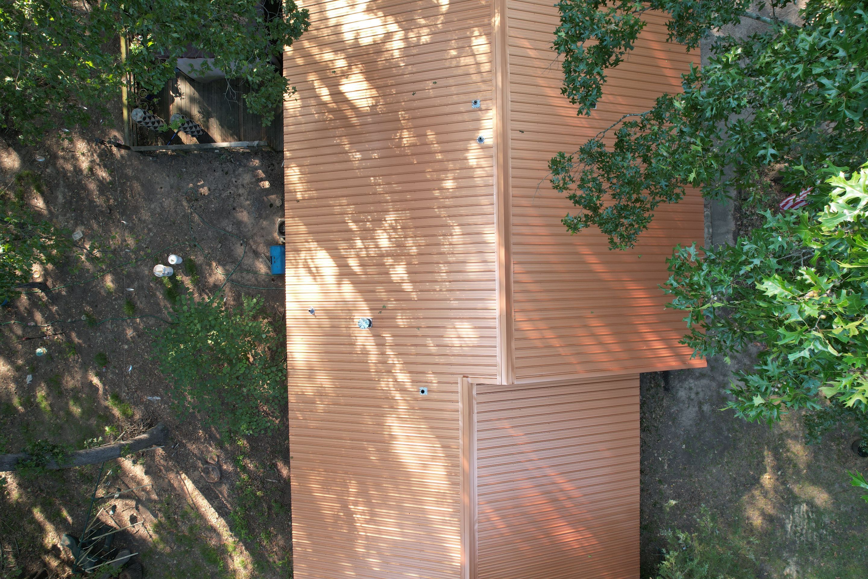 Residential Metal Roof Replacement using Reed's Metals: 29 GA. Colored Residential Panel by Hostetler Roofing