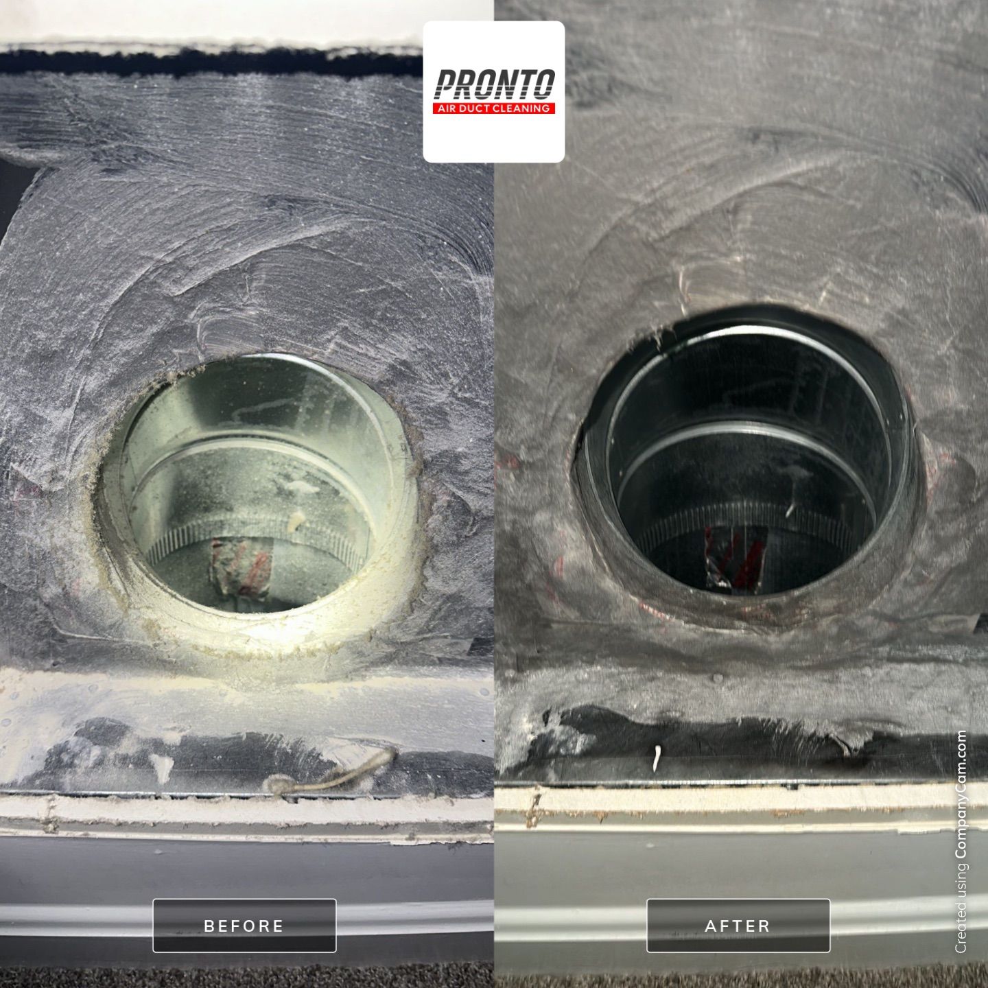 Air duct cleaning using Hypervac by Pronto Air Duct Cleaning