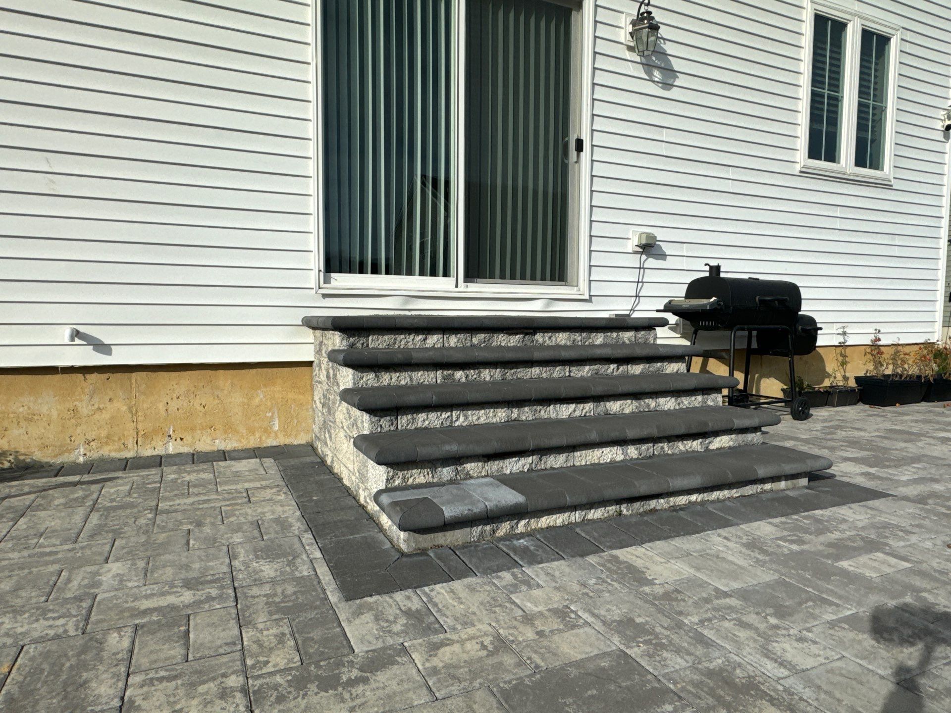 Custom Belgard Paver Patio Design & Installation in Delaware by Studio G Indoor Spaces & Outdoor Living