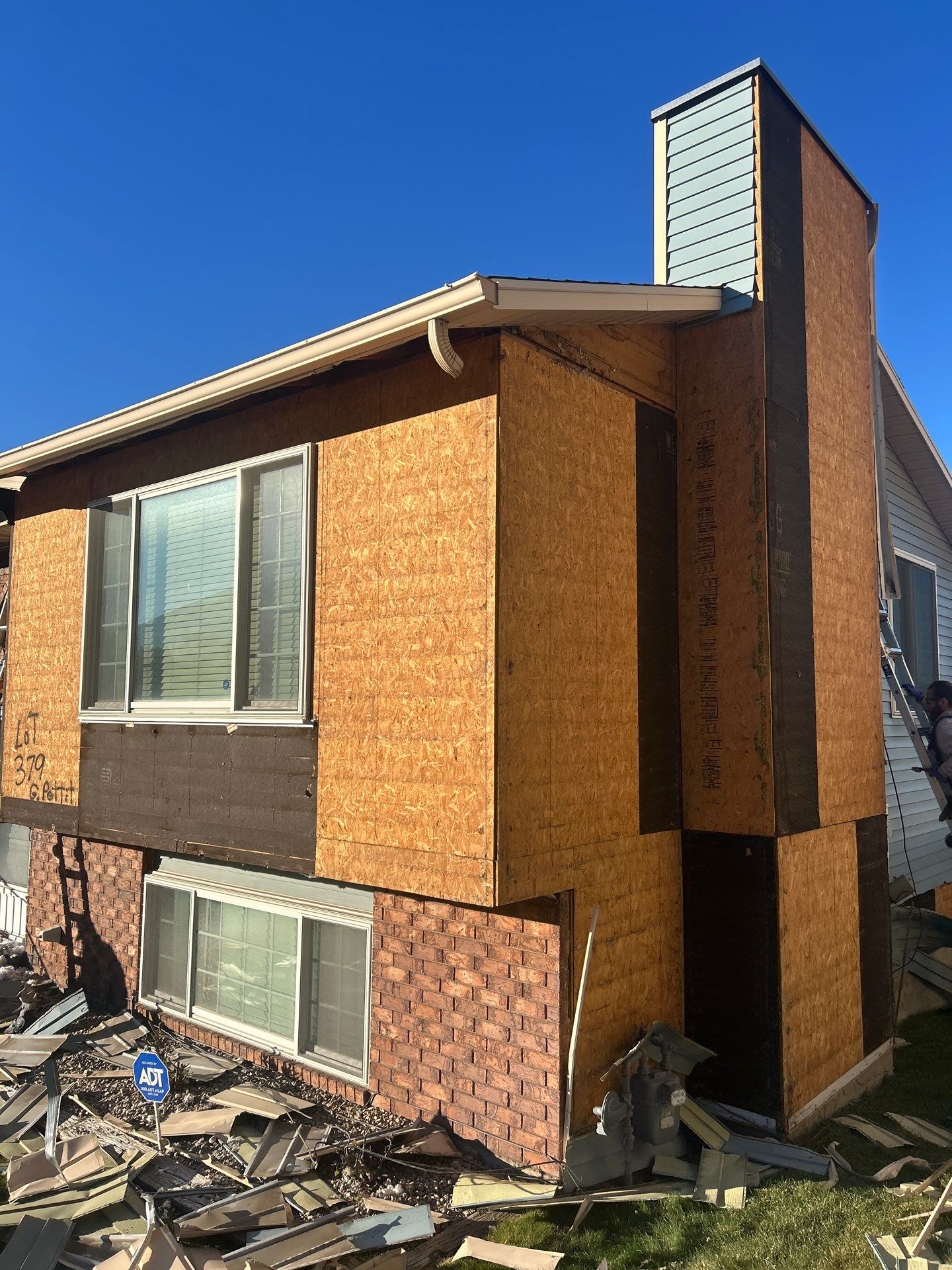 Sandy | Aluminum to Hardie Conversion | Arctic White & Custom Midnight Black by Ideal Siding Utah