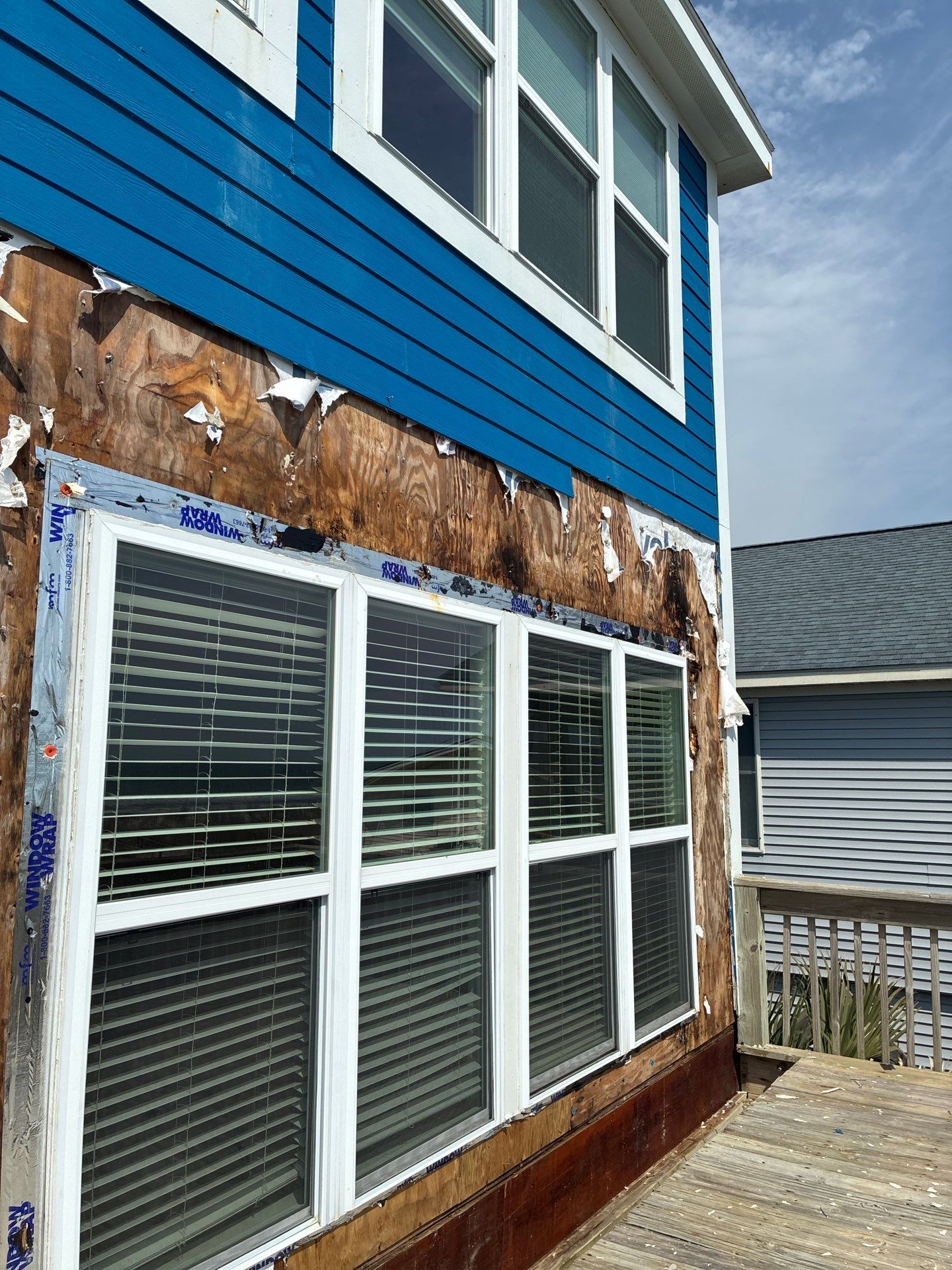 Oceanfront Structural Repair and Exterior Rebuild in Oak Island NC | RGR Construction and Roofing, LLC by RGR Construction and Roofing, LLC