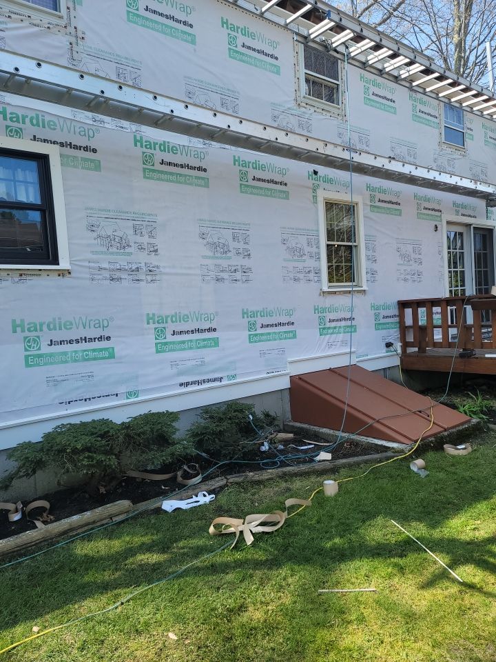 Siding Installation using James Hardie by UBrothers Construction