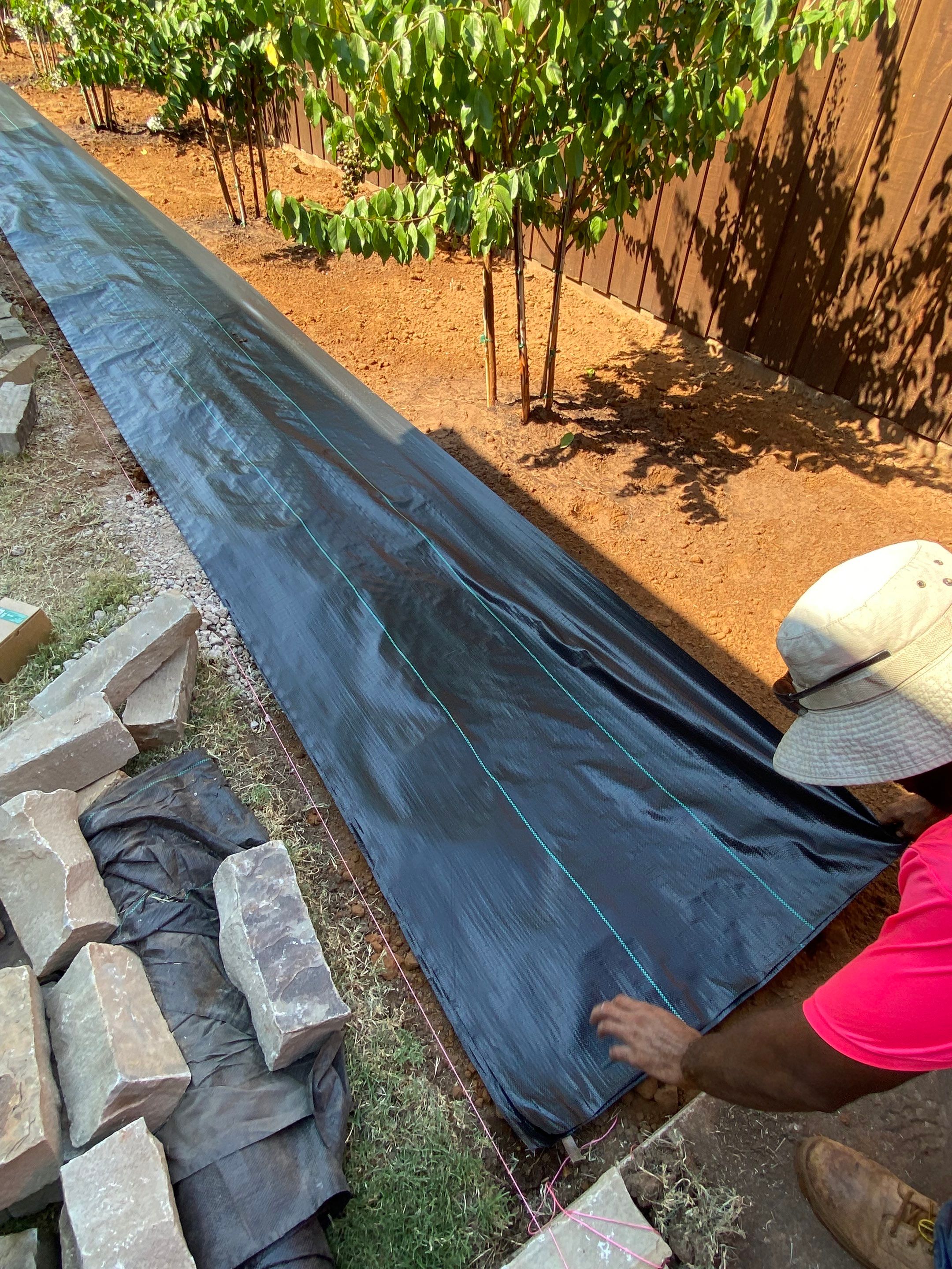 Landscape using Crepe Myrtle Plant by Clays Services Inc