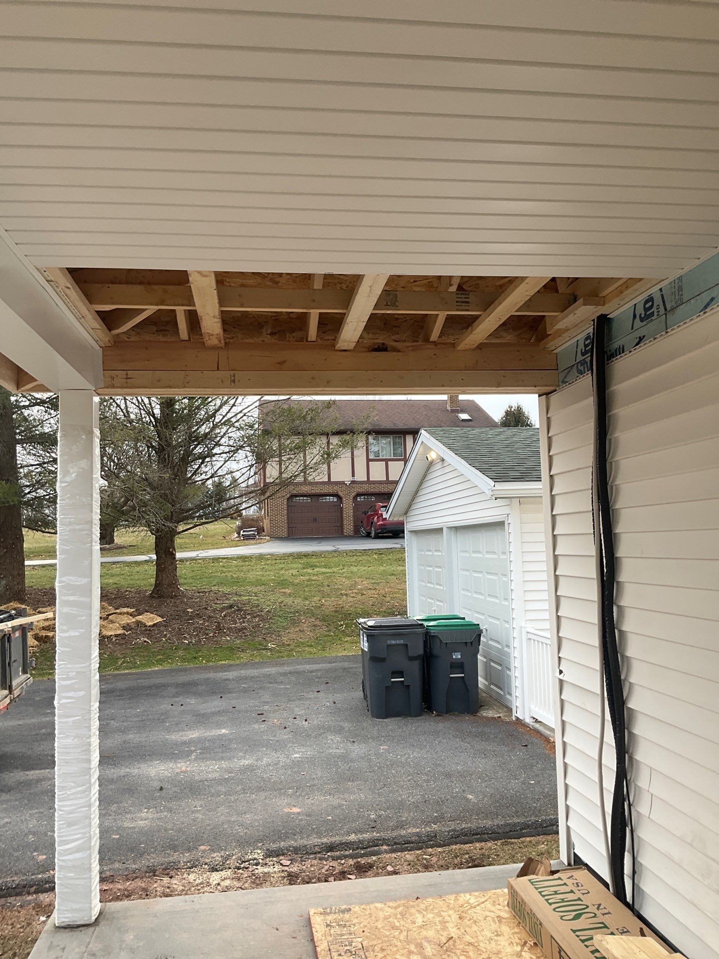 Custom Front Porch Addition in Ringtown by Esh Builders