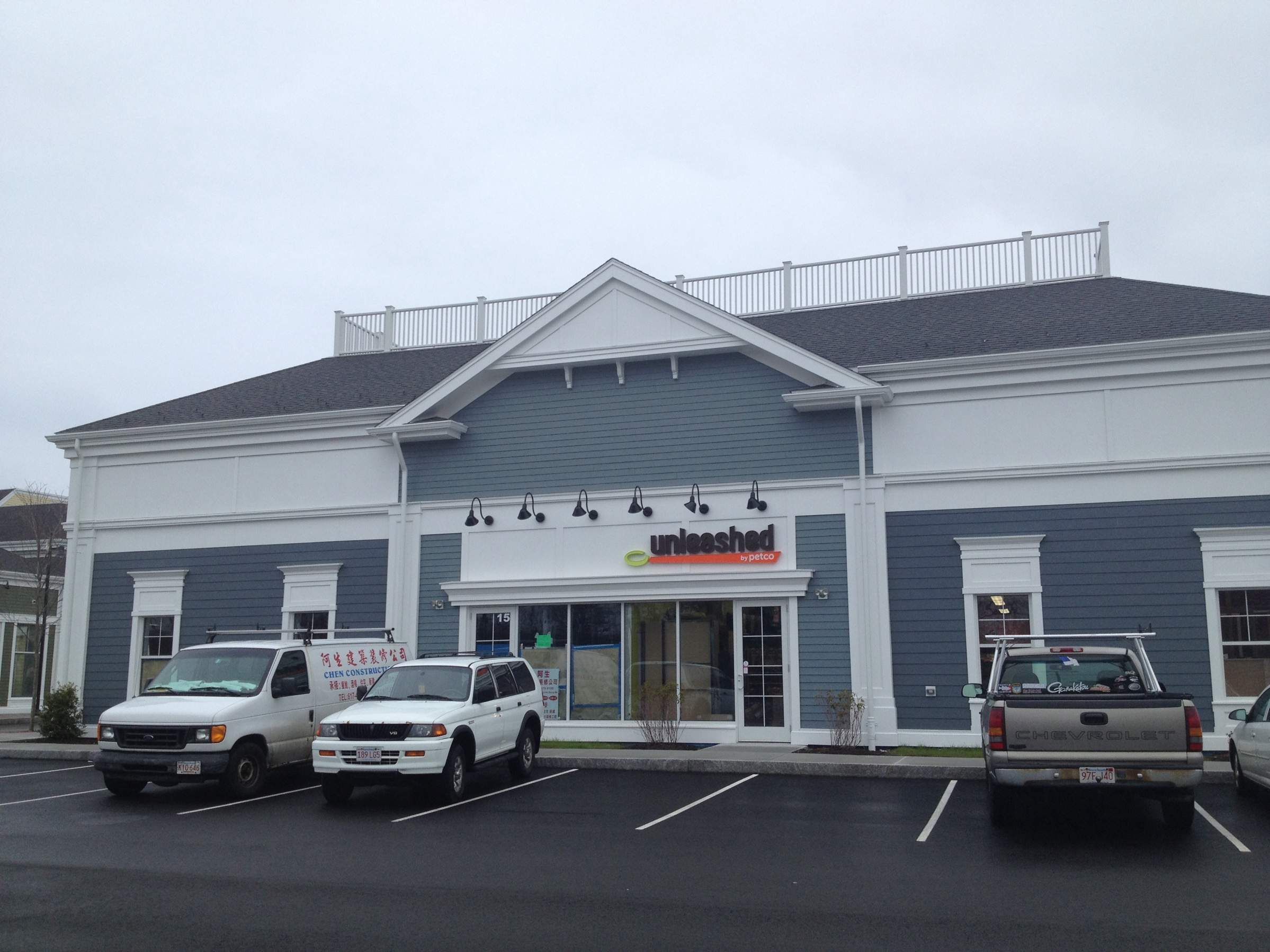 Commercial Gutter System at Wayland Town Center by Gutter Pro Enterprises