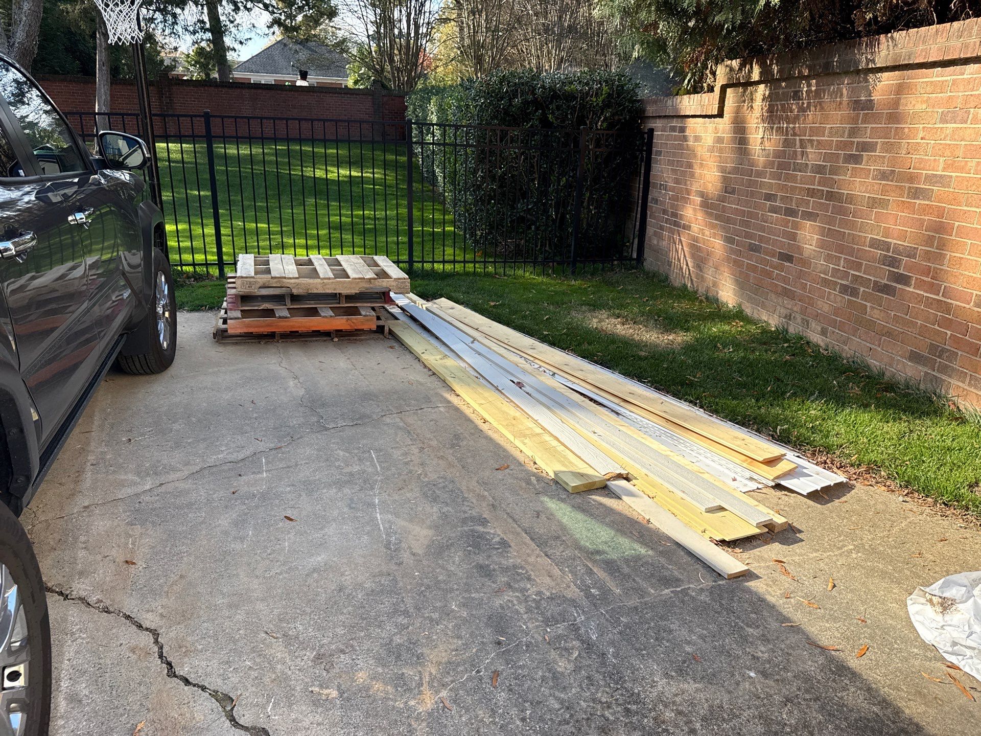 Project in Matthews by Badger Hauling