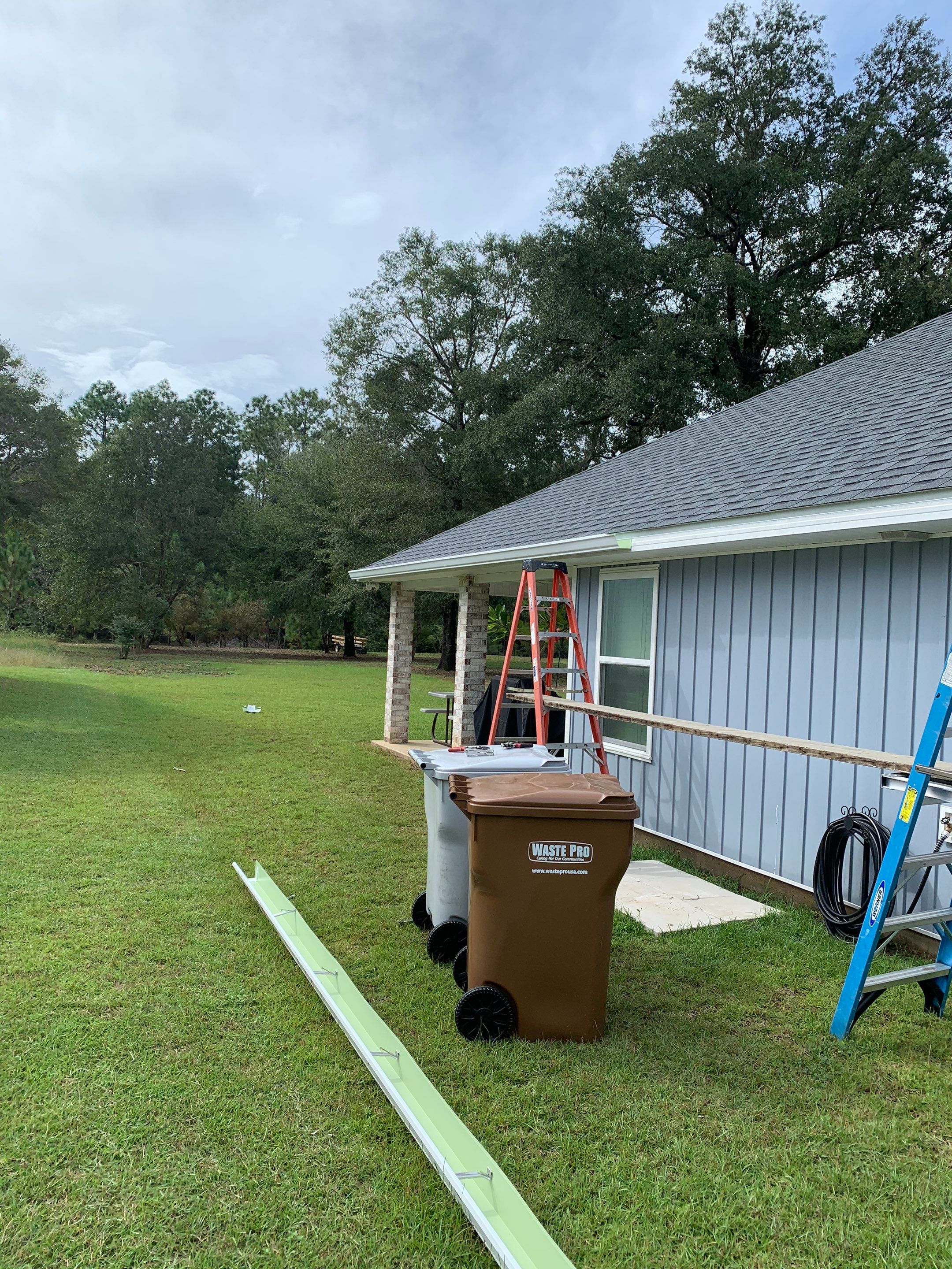 K-Style Seamless Gutter Installation using 6 Inch Seamless Gutters in Milton FL by Gutter Professors