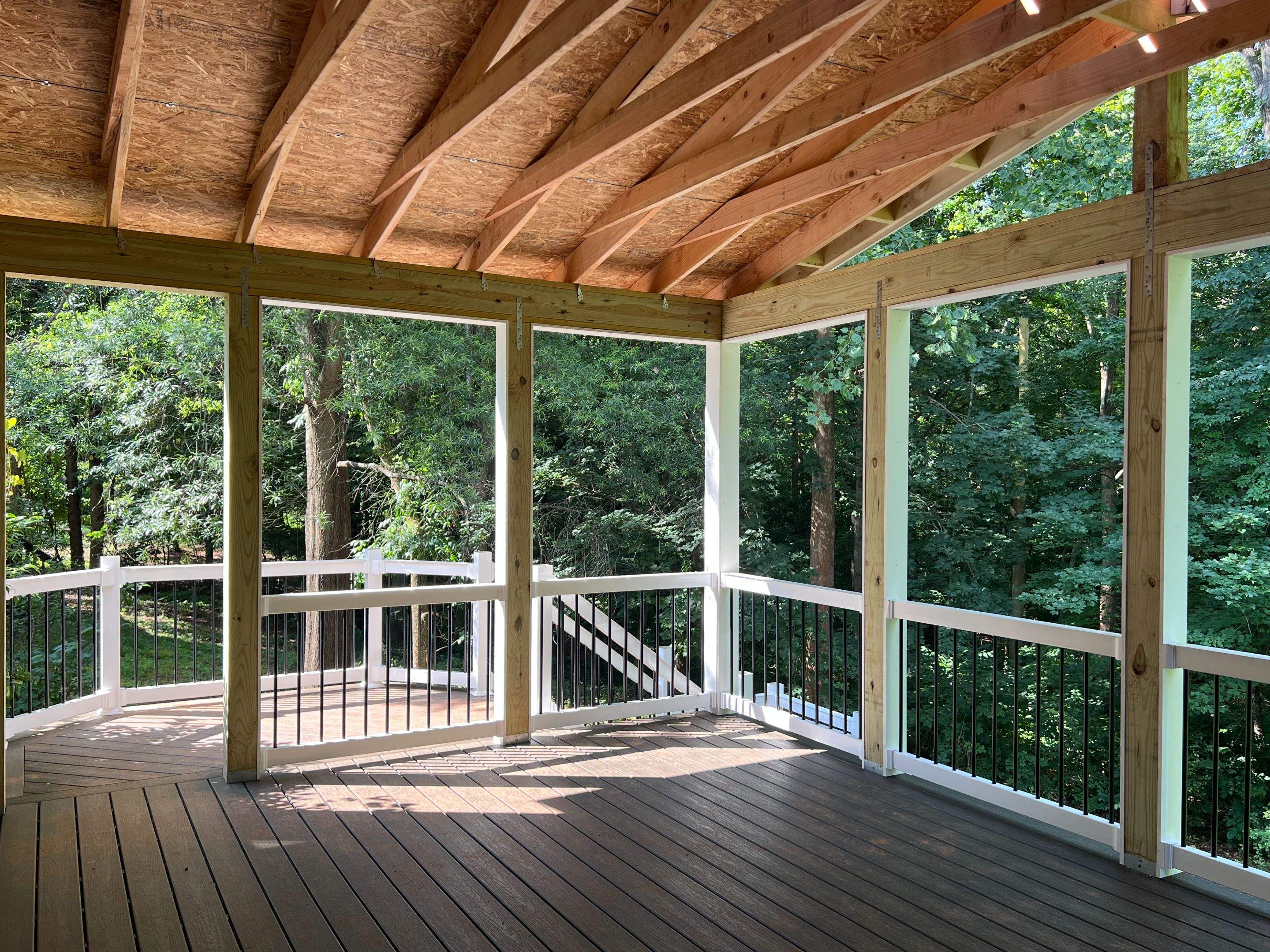 New 3-Season Porch & Composite Deck in Sterling, VA by Sunburst Construction Inc