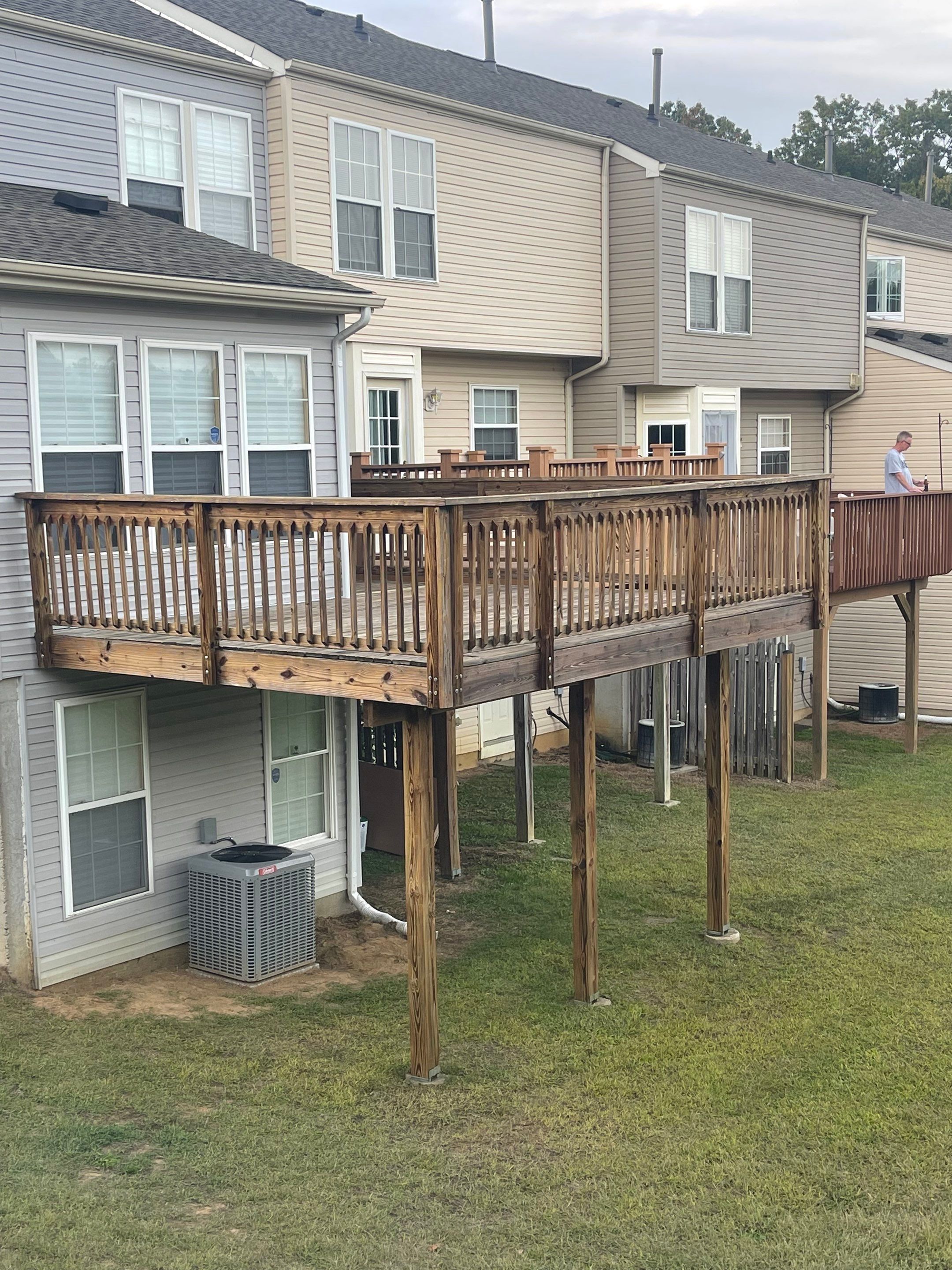 Deck Refinishing using Powerwasher by A1 NERDY HOMES LLC