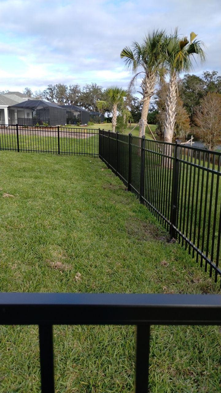 Aluminum Fence Installation using 3 Rail Aluminum Fence by Asap fence and gates, LLC