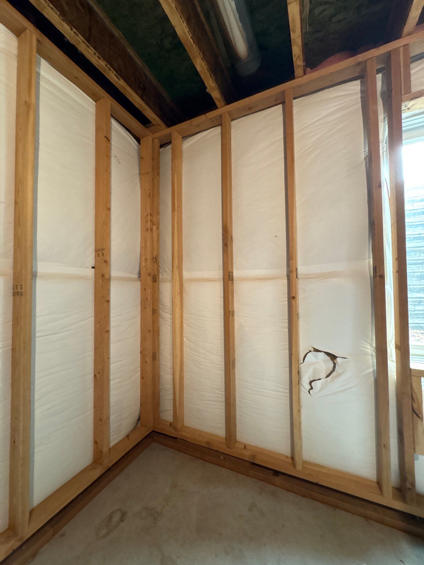 Basement Window Installation and Wall Framing in Wellington by CompanyCam Sales Demo