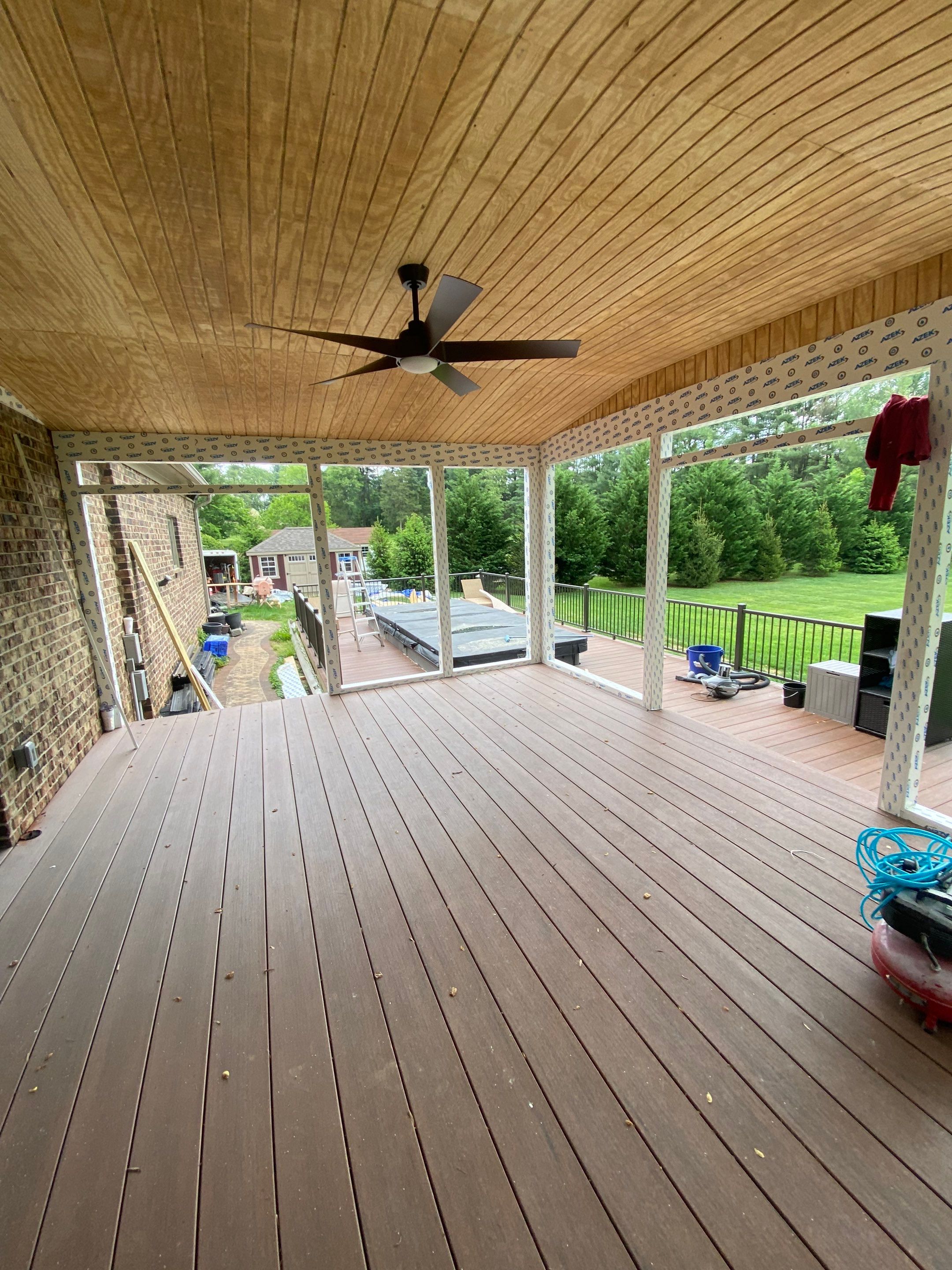 Deck/Screen porch Transformation using Timbertech by The Smet Companies, LLC